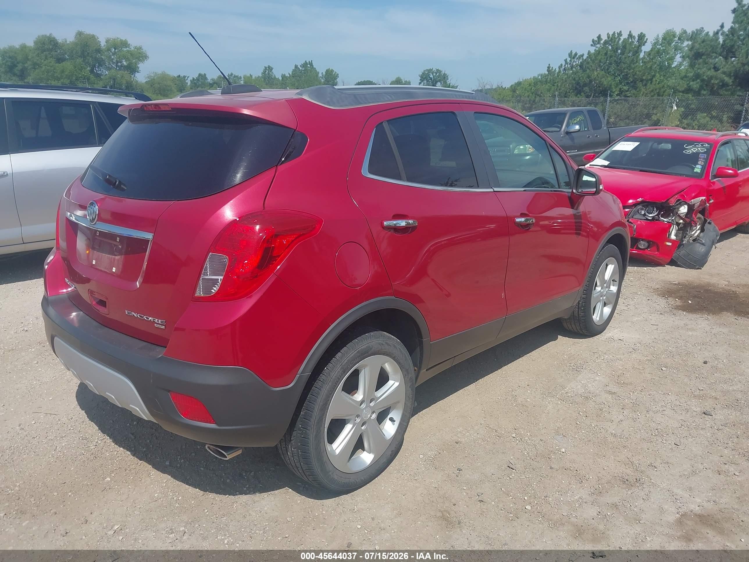 2015 Buick Encore Convenience Red vin: KL4CJFSB7FB263704