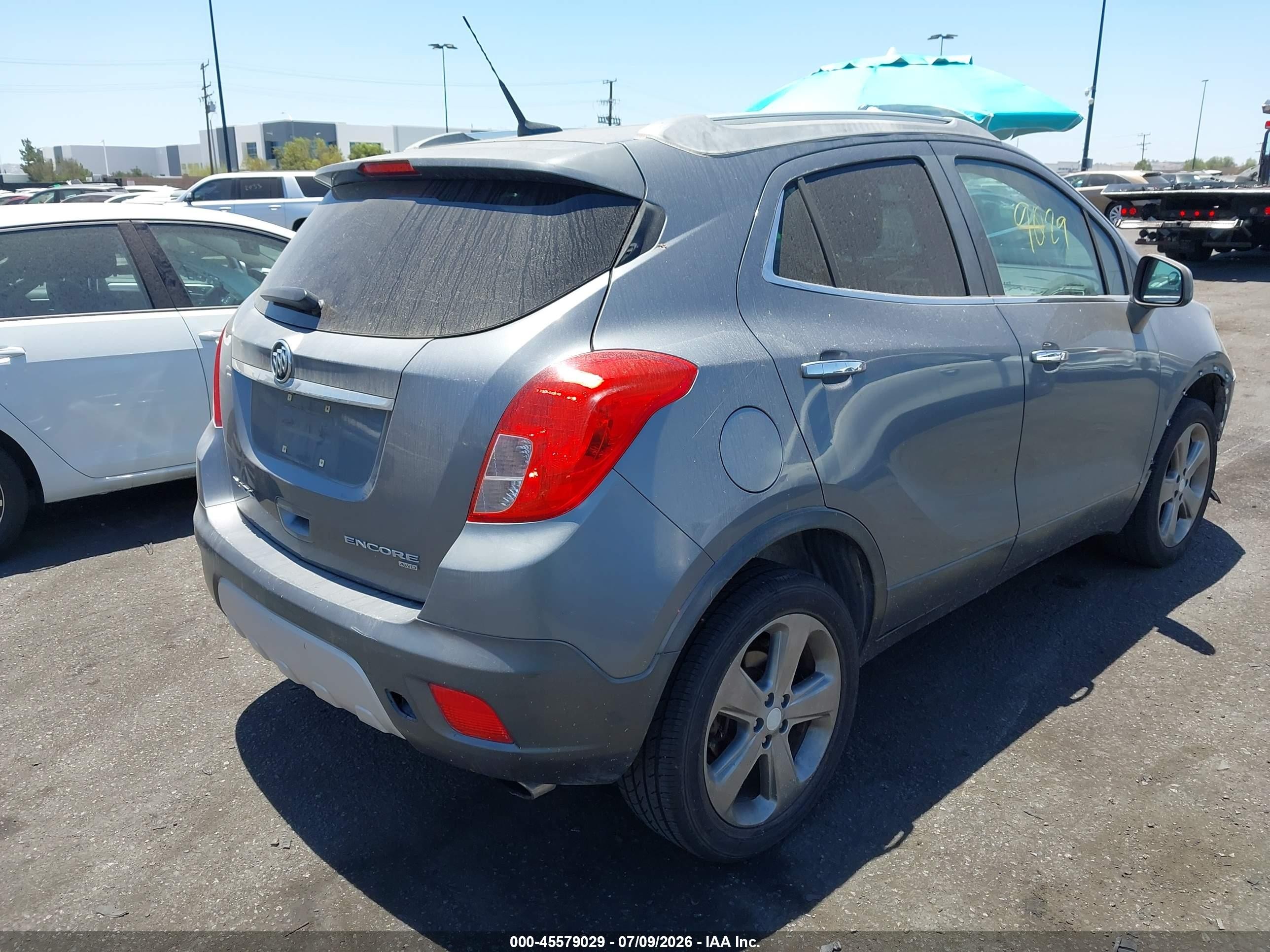 2013 Buick Encore Convenience Gray vin: KL4CJFSB8DB103957