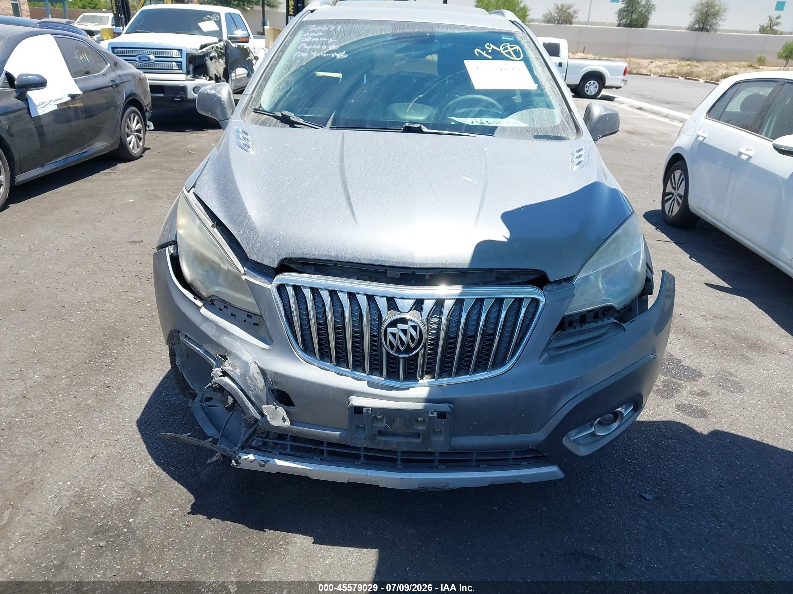2013 Buick Encore Convenience Gray vin: KL4CJFSB8DB103957