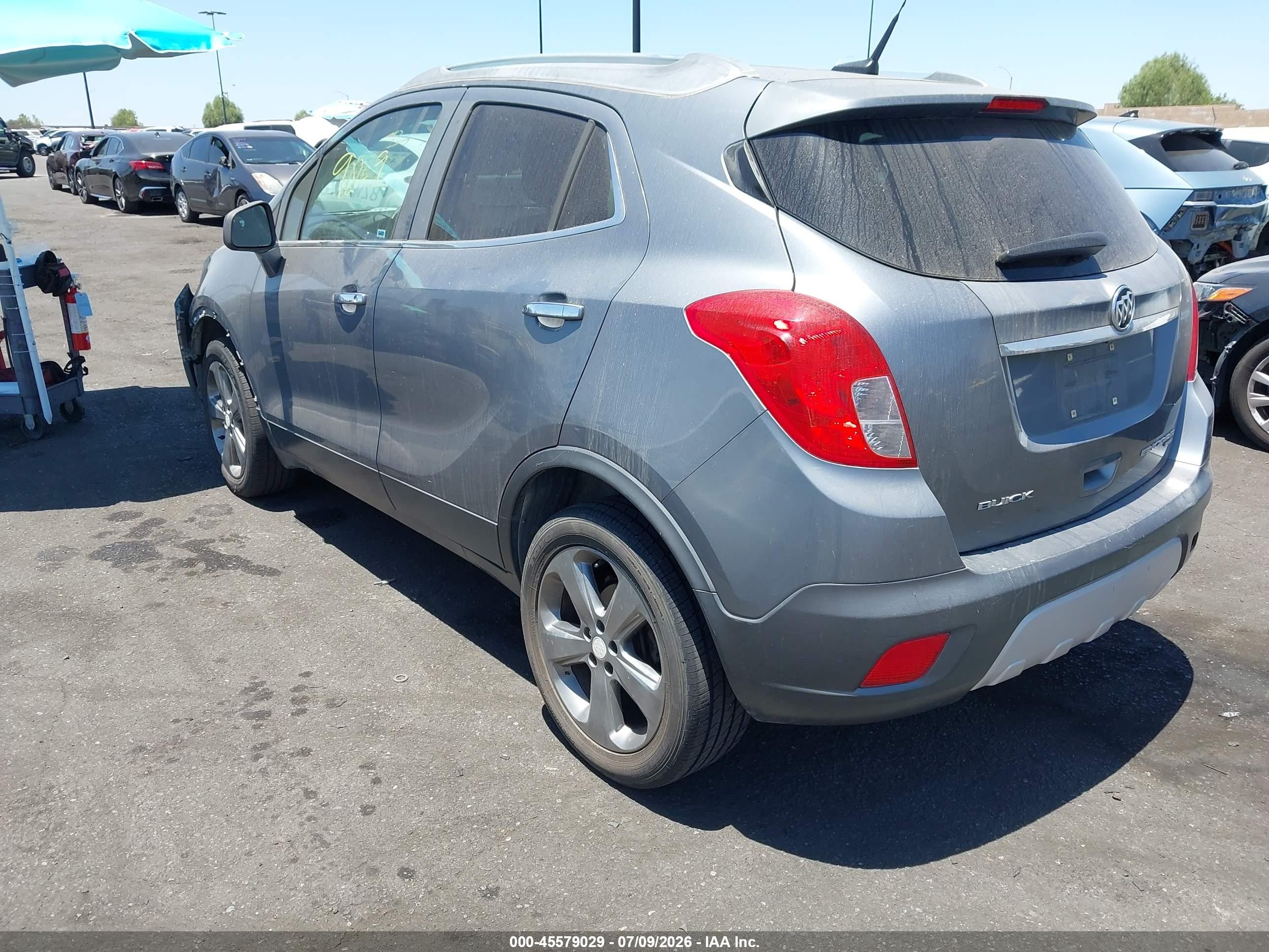 2013 Buick Encore Convenience Gray vin: KL4CJFSB8DB103957