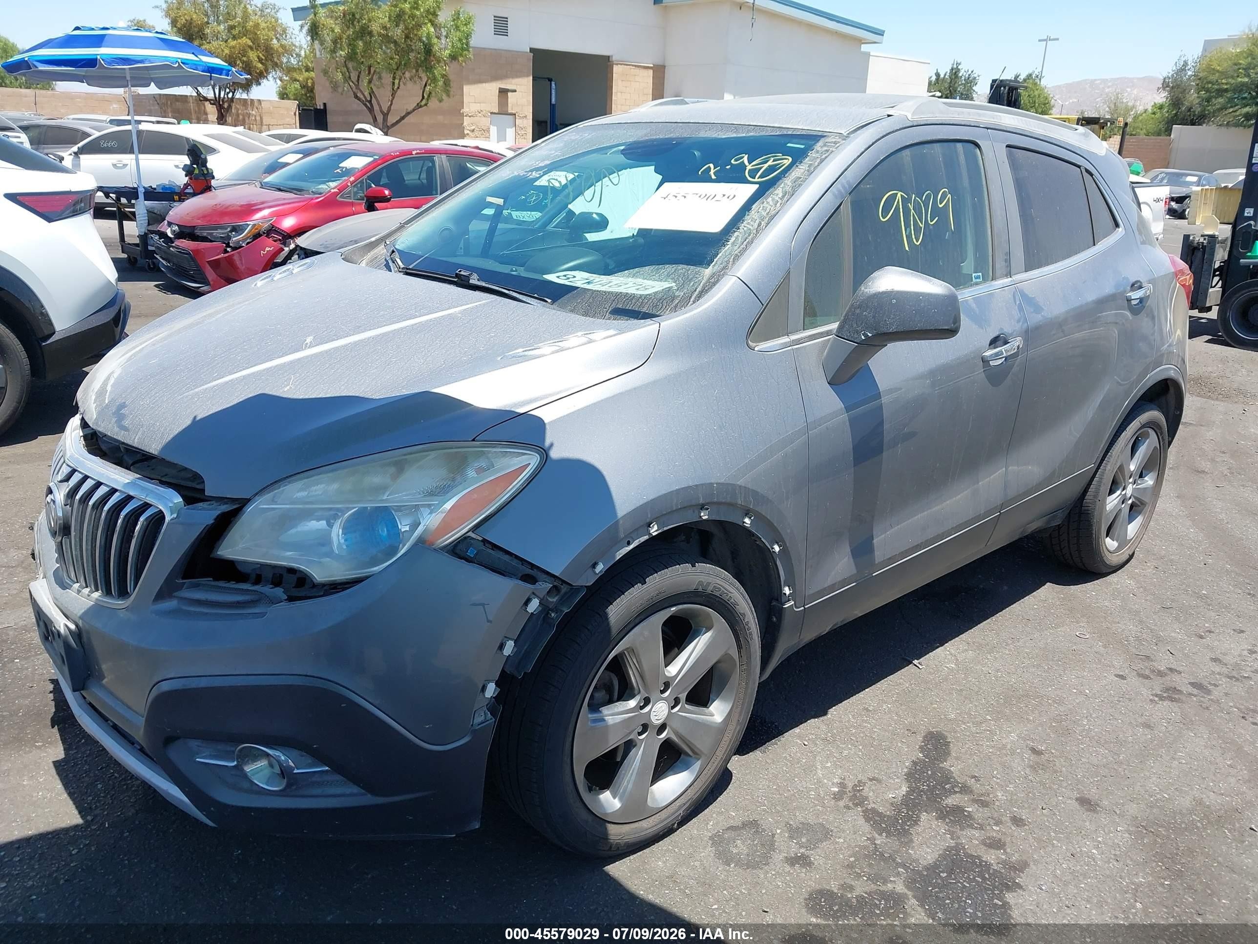 2013 Buick Encore Convenience Gray vin: KL4CJFSB8DB103957