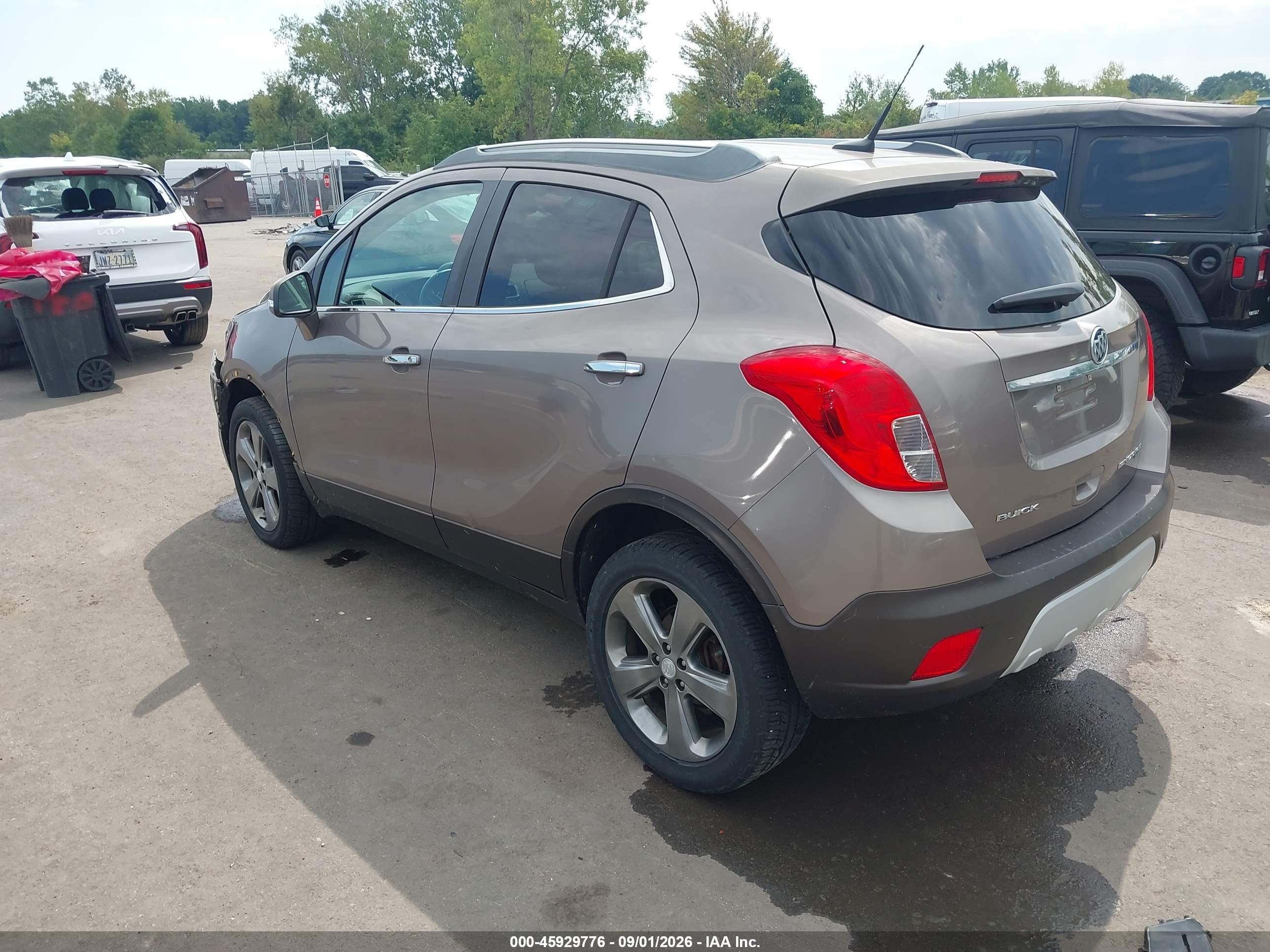 2014 Buick Encore Convenience Gray vin: KL4CJFSB8EB633976
