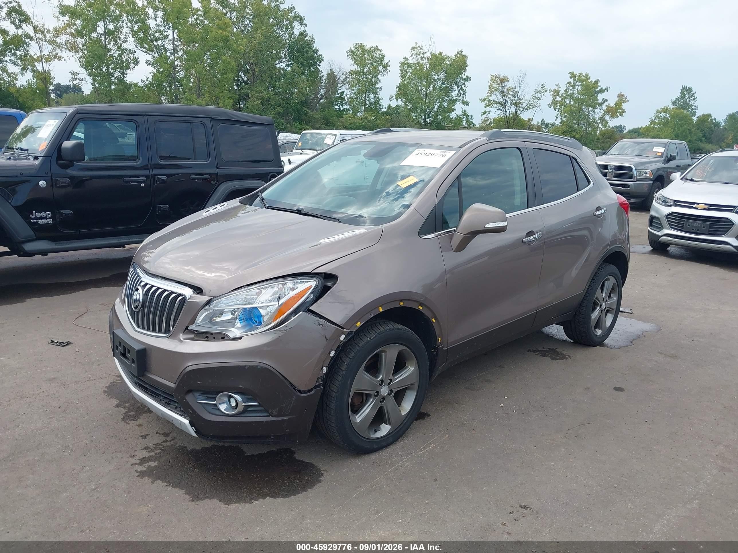 2014 Buick Encore Convenience Gray vin: KL4CJFSB8EB633976