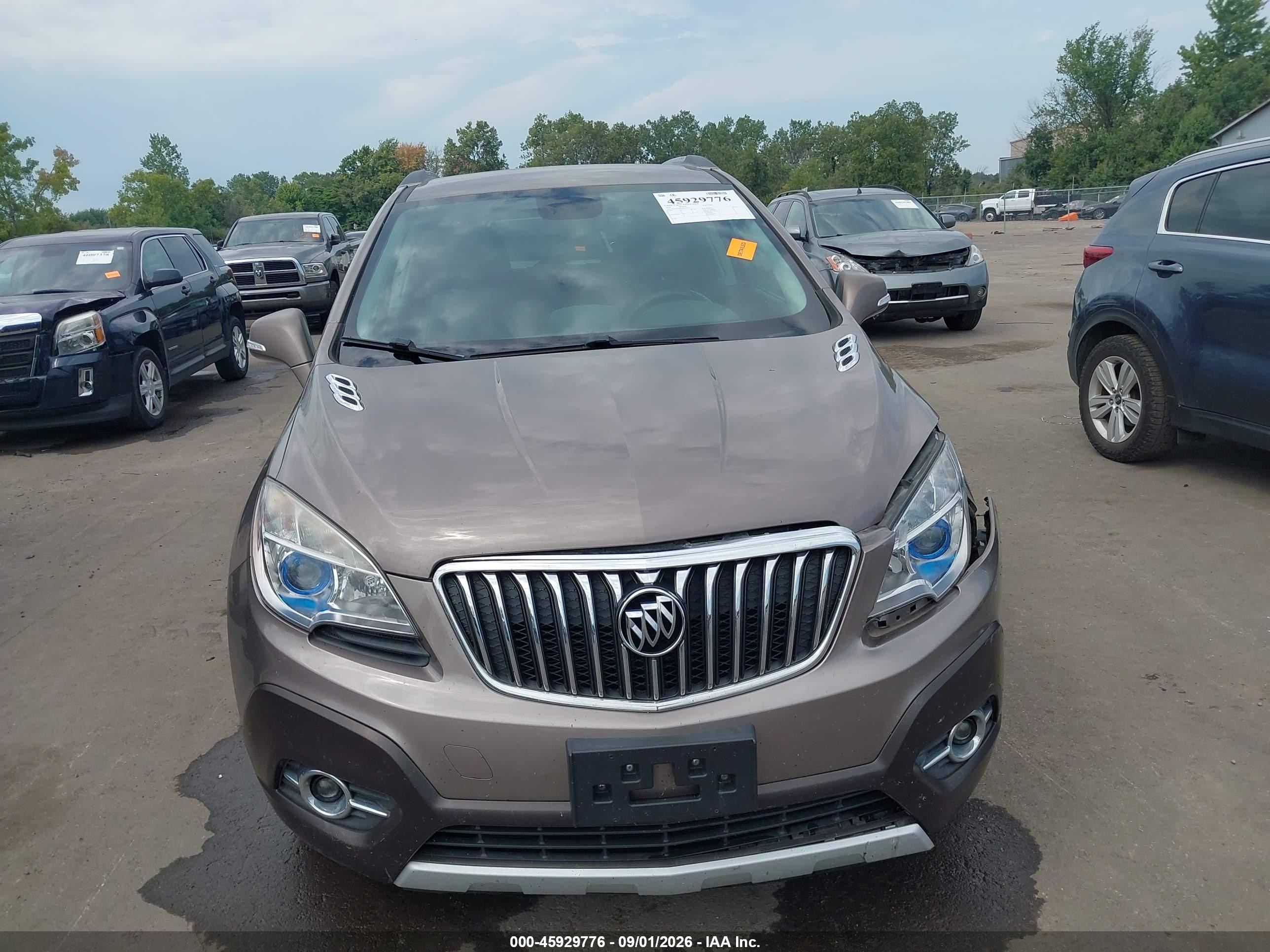 2014 Buick Encore Convenience Gray vin: KL4CJFSB8EB633976