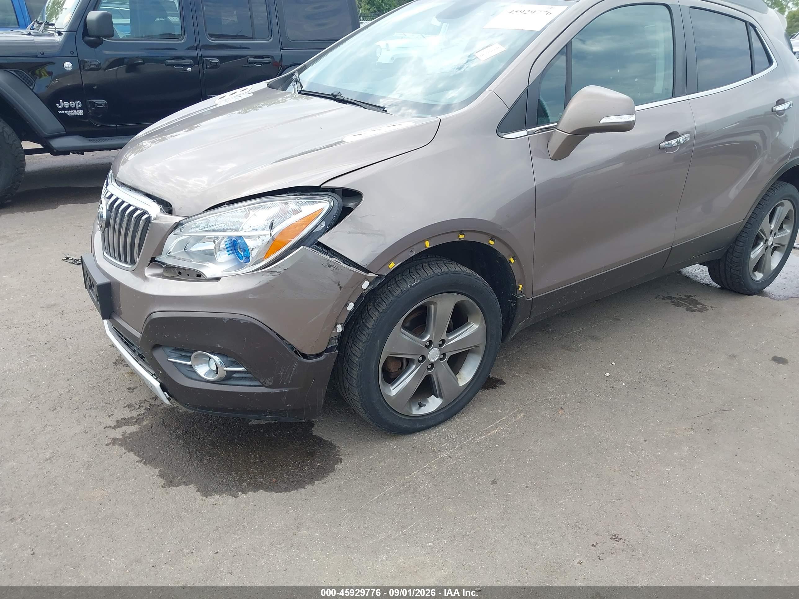 2014 Buick Encore Convenience Gray vin: KL4CJFSB8EB633976