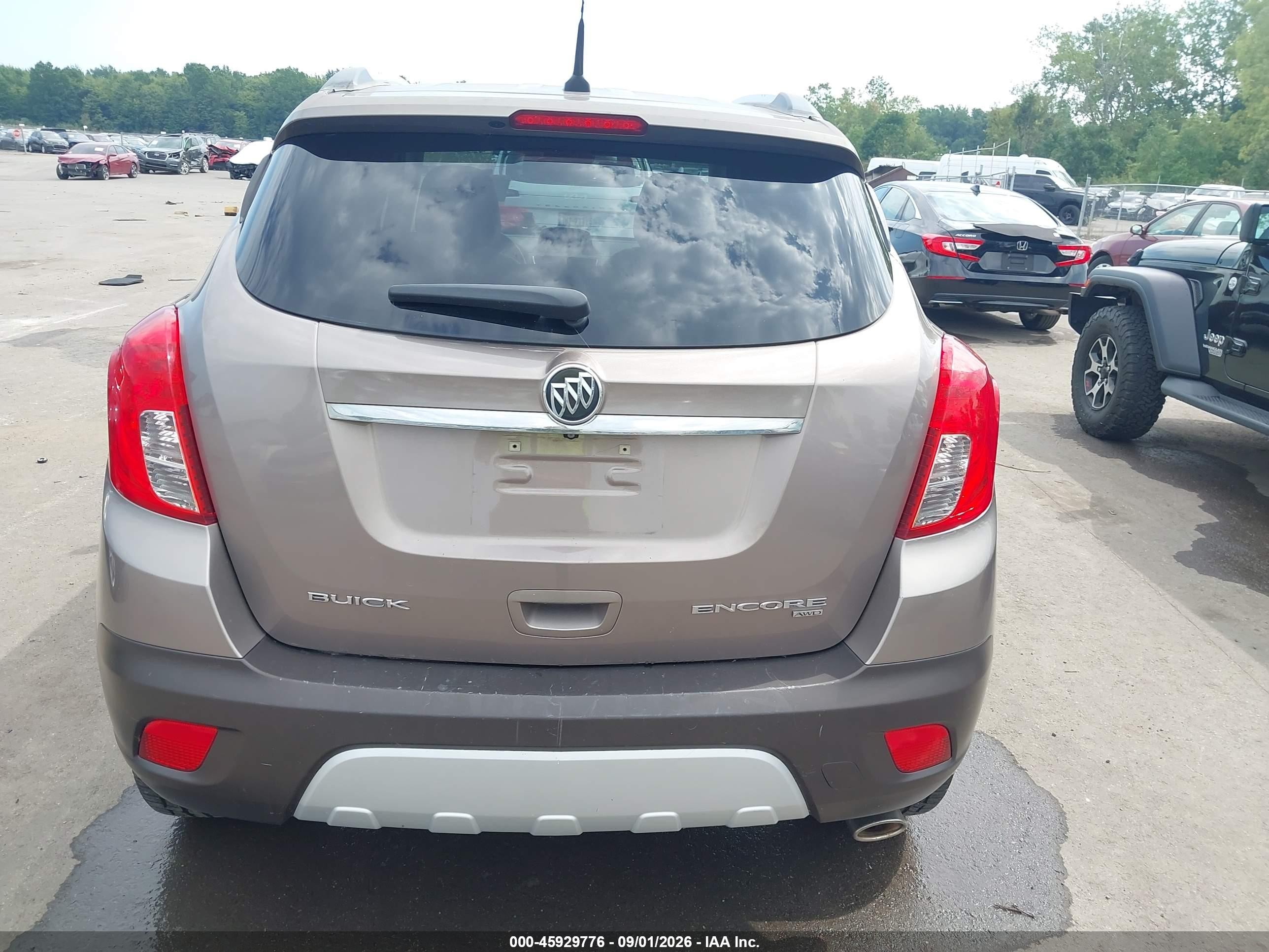 2014 Buick Encore Convenience Gray vin: KL4CJFSB8EB633976