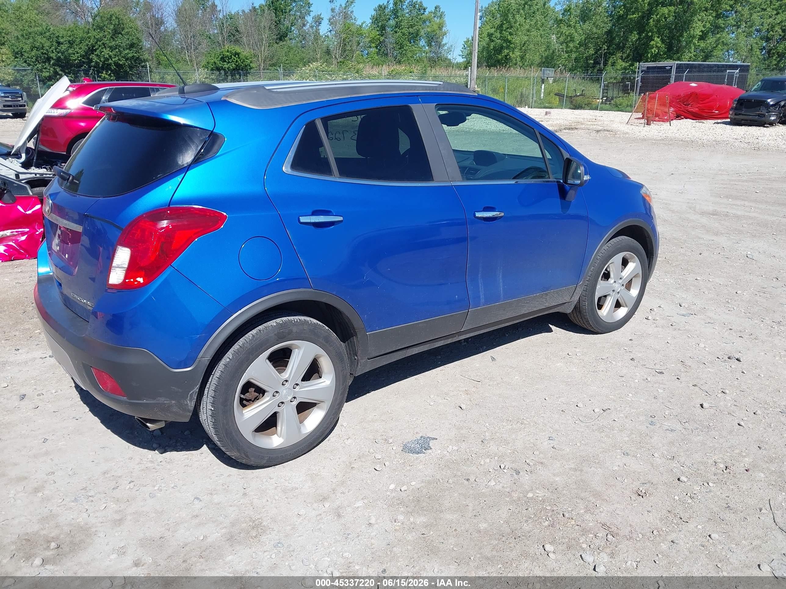 2015 Buick Encore Convenience Blue vin: KL4CJFSB8FB079484