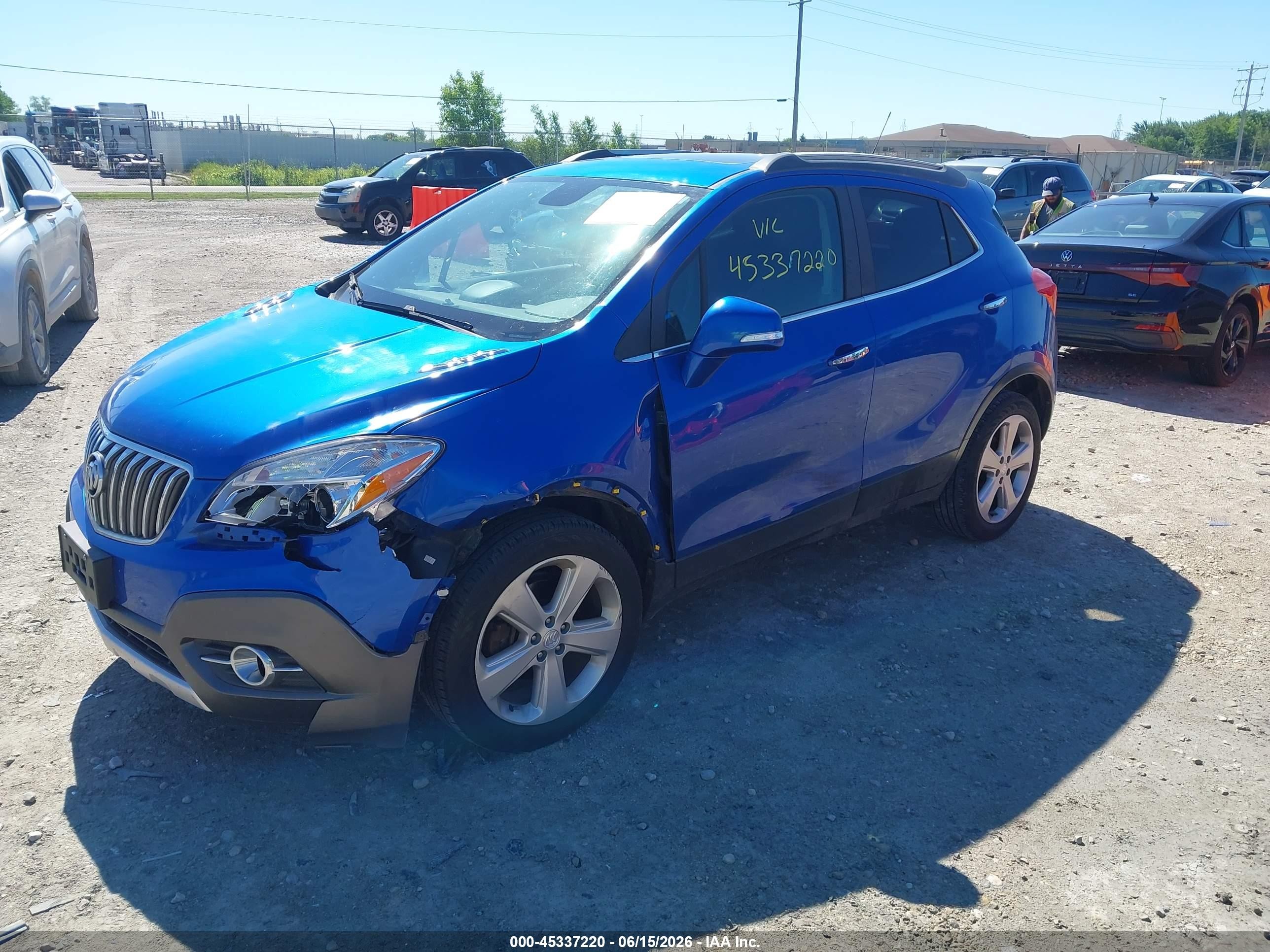 2015 Buick Encore Convenience Blue vin: KL4CJFSB8FB079484