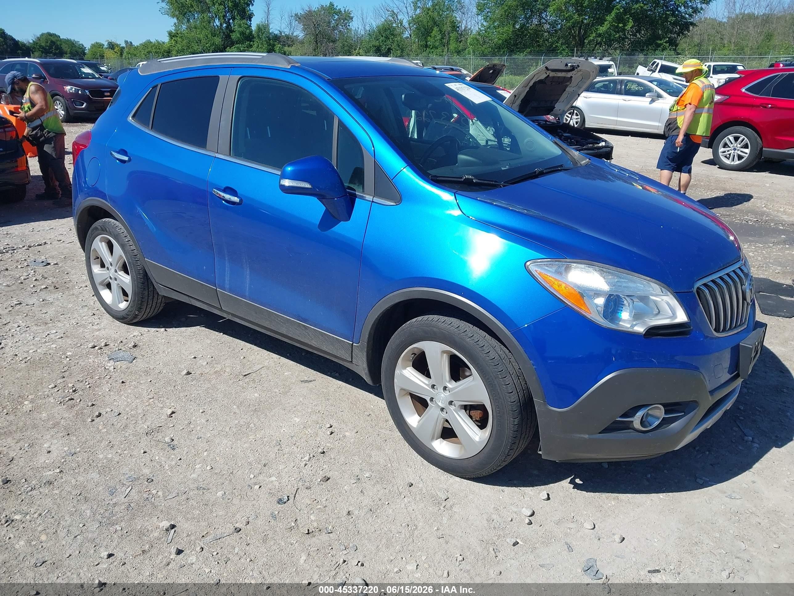 2015 Buick Encore Convenience Blue vin: KL4CJFSB8FB079484