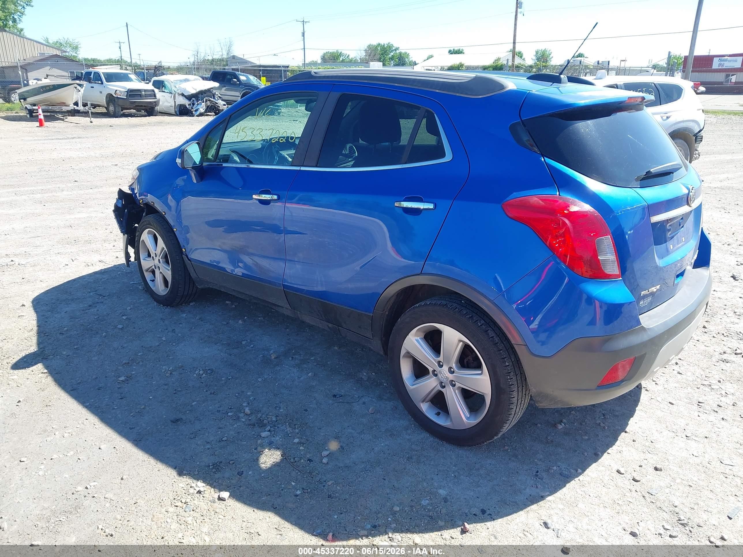 2015 Buick Encore Convenience Blue vin: KL4CJFSB8FB079484