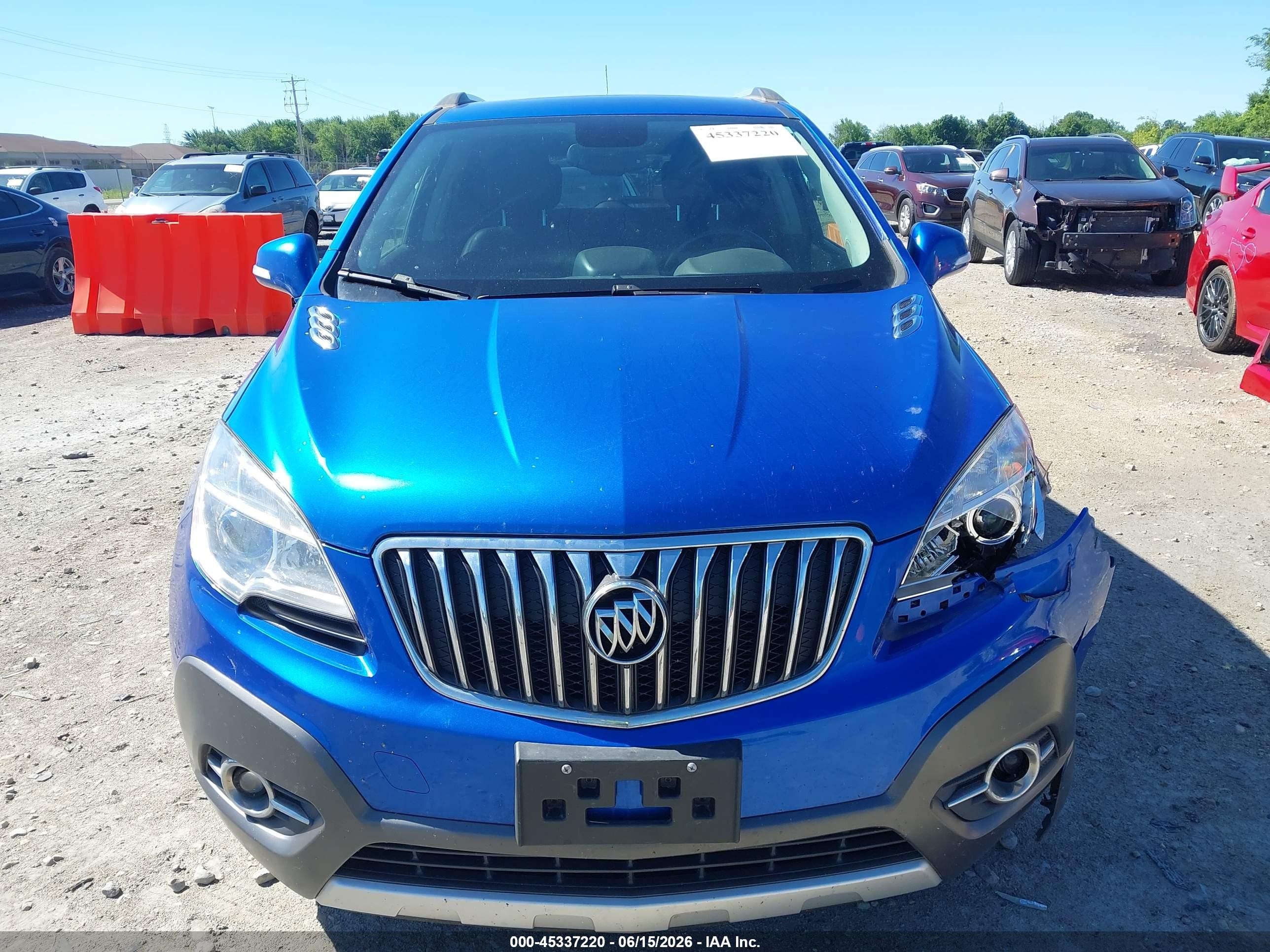 2015 Buick Encore Convenience Blue vin: KL4CJFSB8FB079484