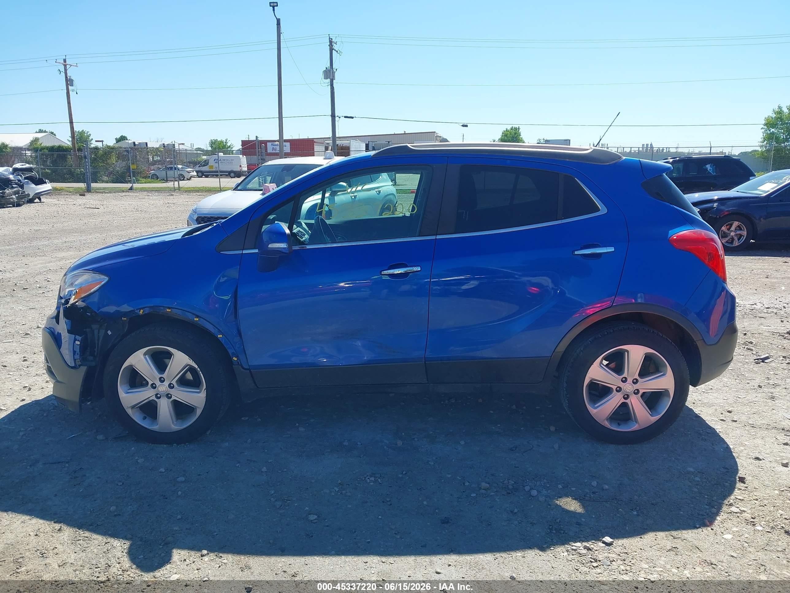 2015 Buick Encore Convenience Blue vin: KL4CJFSB8FB079484