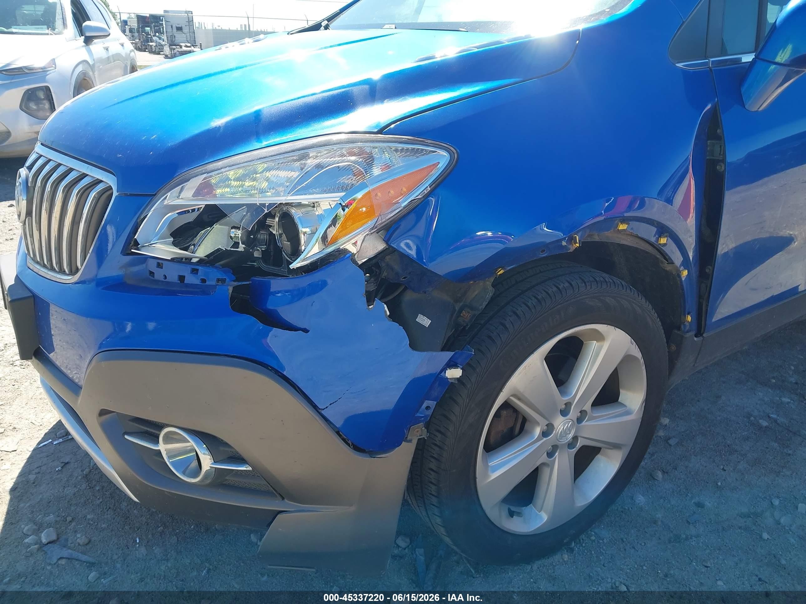 2015 Buick Encore Convenience Blue vin: KL4CJFSB8FB079484