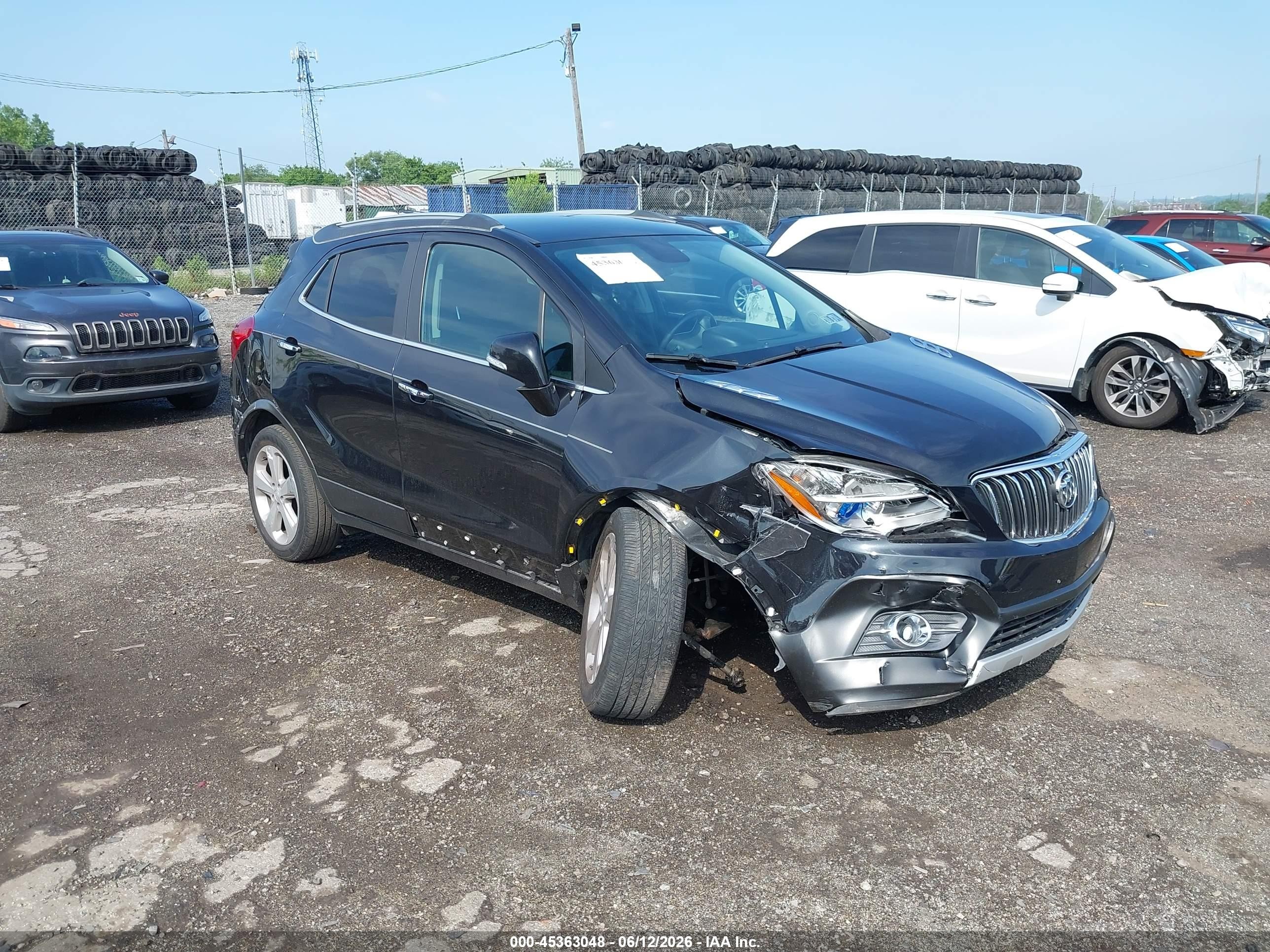 2015 Buick Encore Convenience Black vin: KL4CJFSB8FB124679