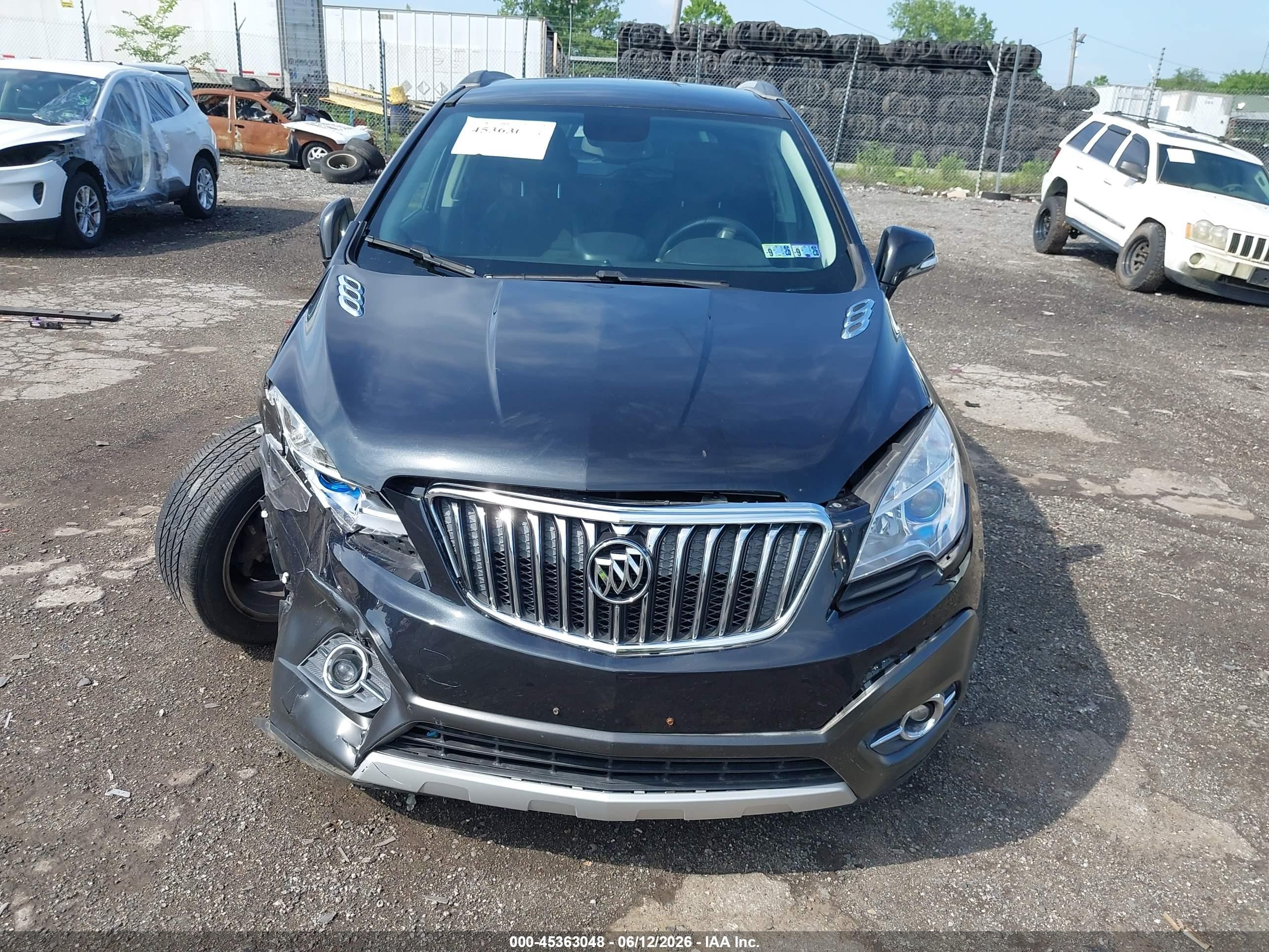 2015 Buick Encore Convenience Black vin: KL4CJFSB8FB124679