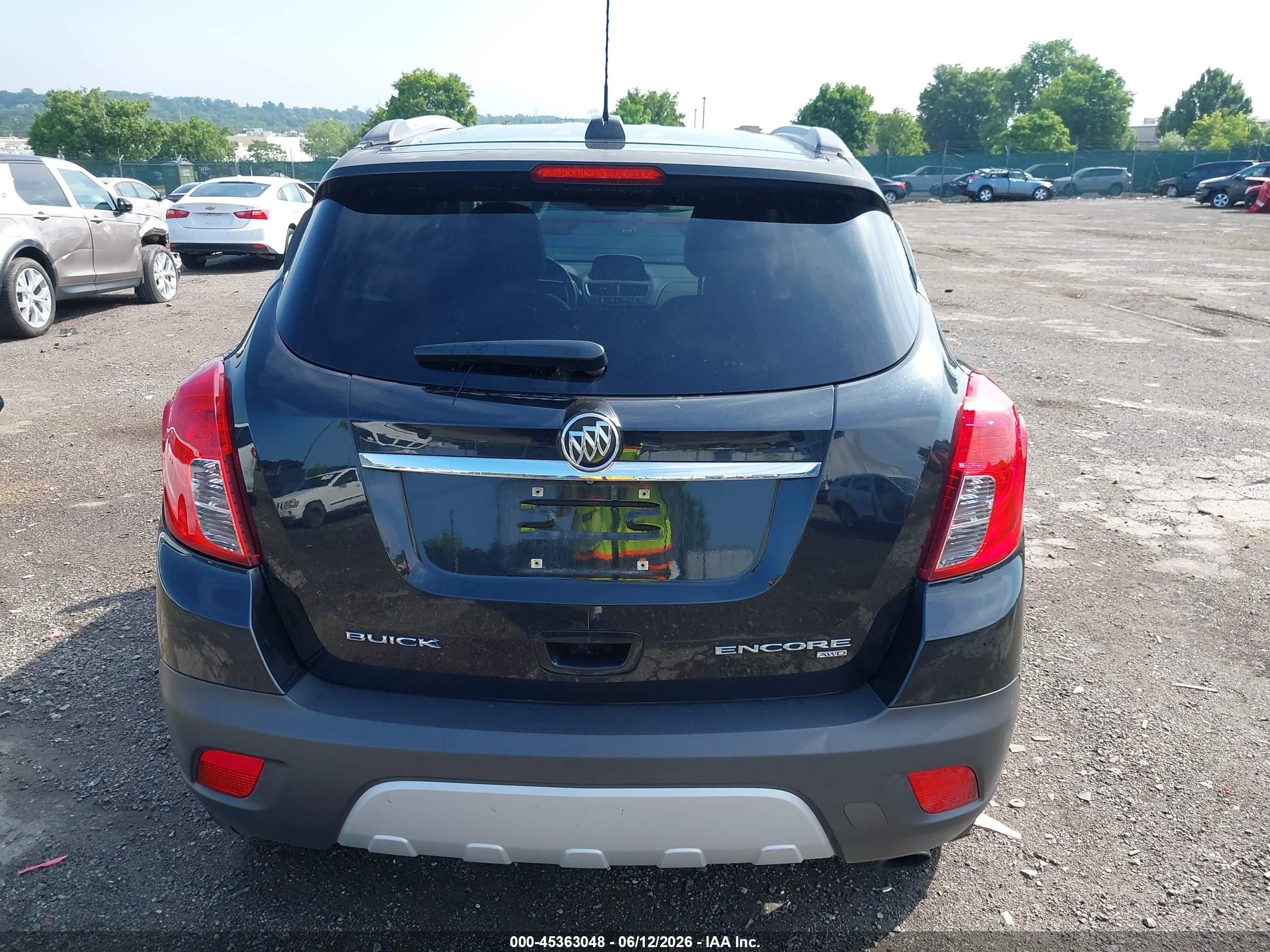 2015 Buick Encore Convenience Black vin: KL4CJFSB8FB124679