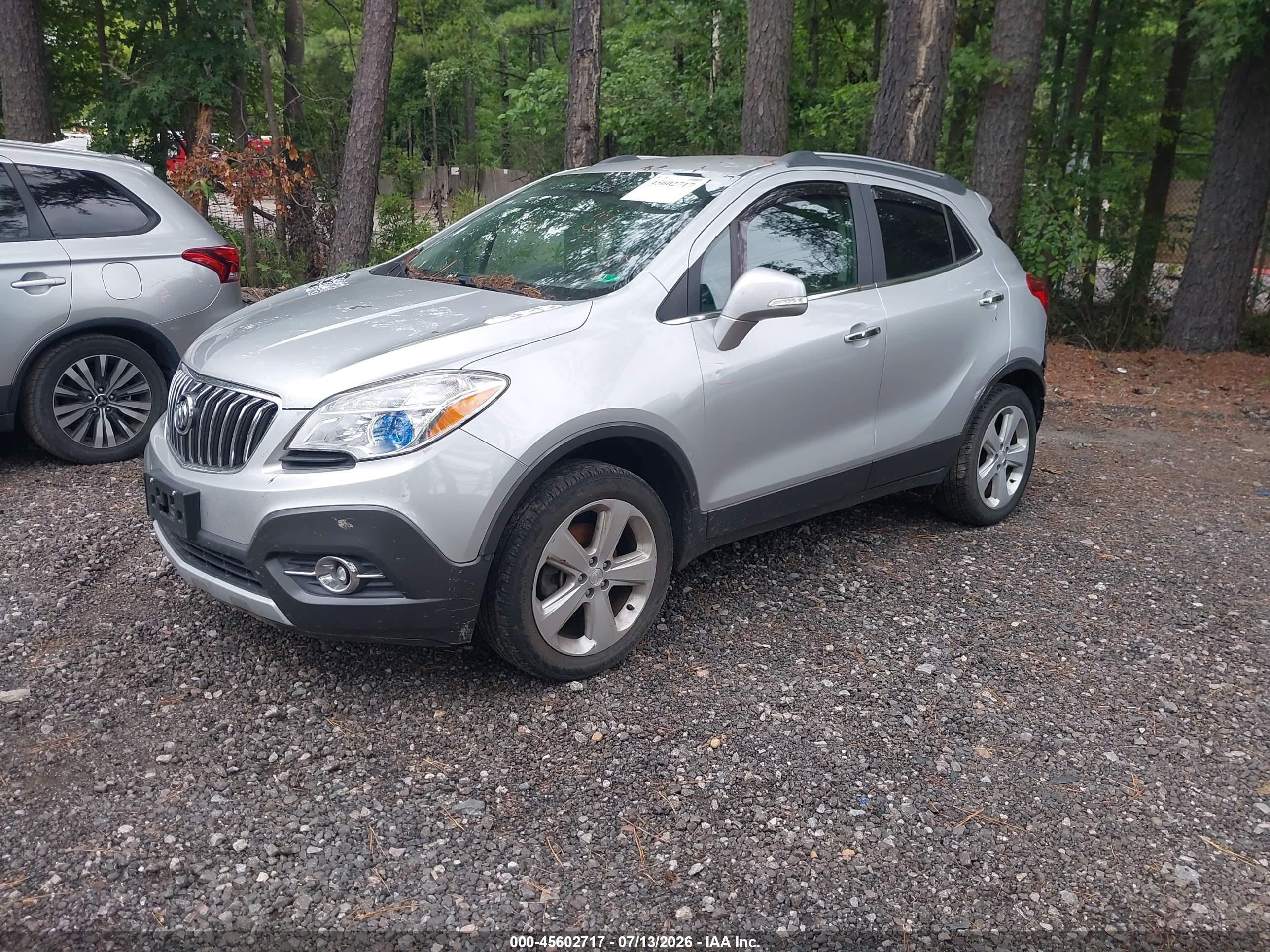 2015 Buick Encore Convenience Silver vin: KL4CJFSB9FB130006
