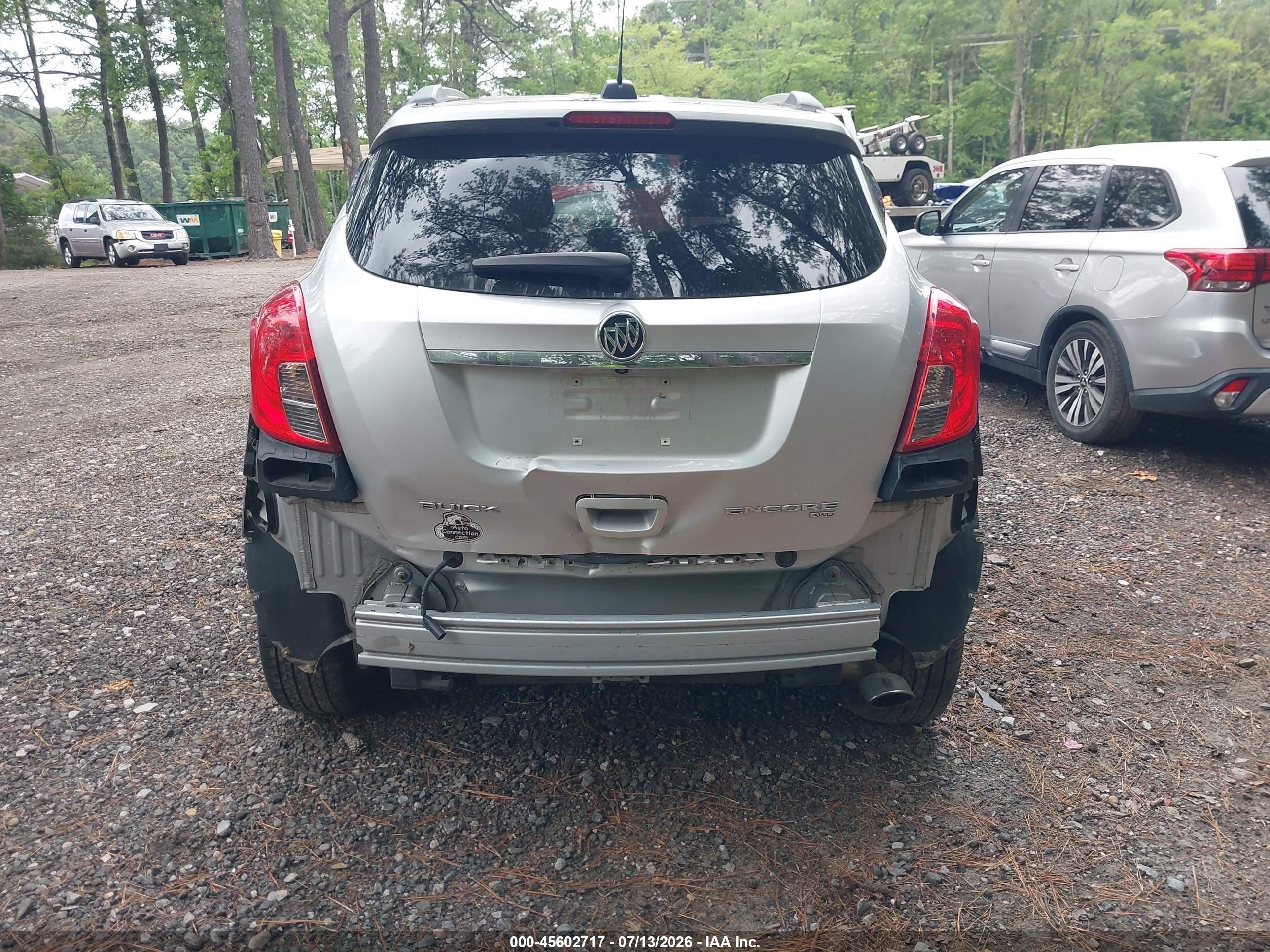 2015 Buick Encore Convenience Silver vin: KL4CJFSB9FB130006