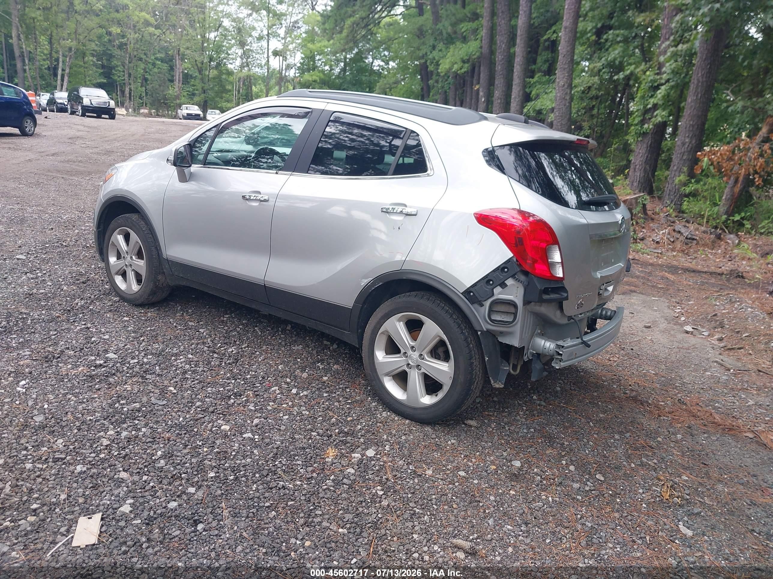 2015 Buick Encore Convenience Silver vin: KL4CJFSB9FB130006