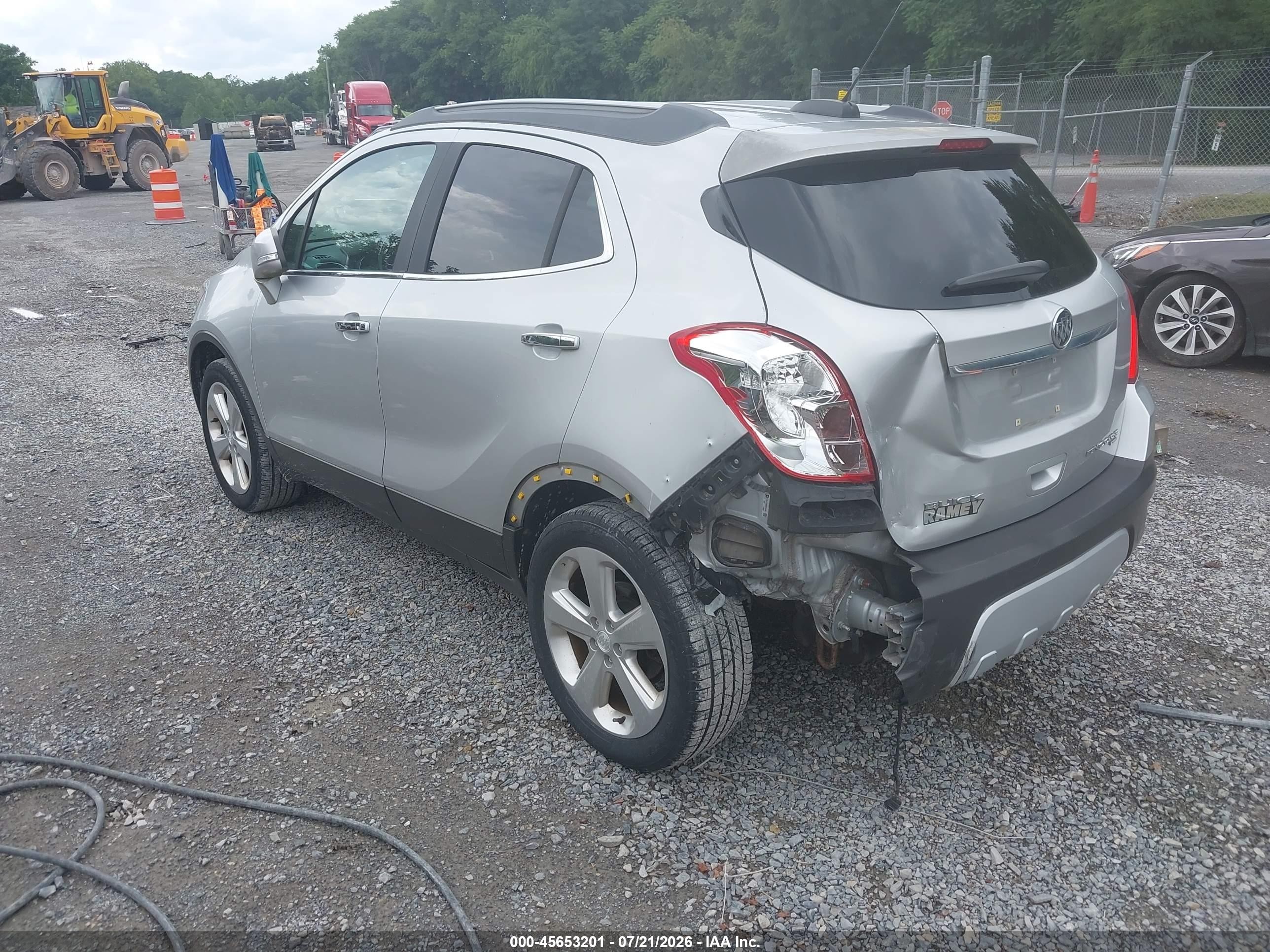 2015 Buick Encore Convenience Silver vin: KL4CJFSB9FB131348