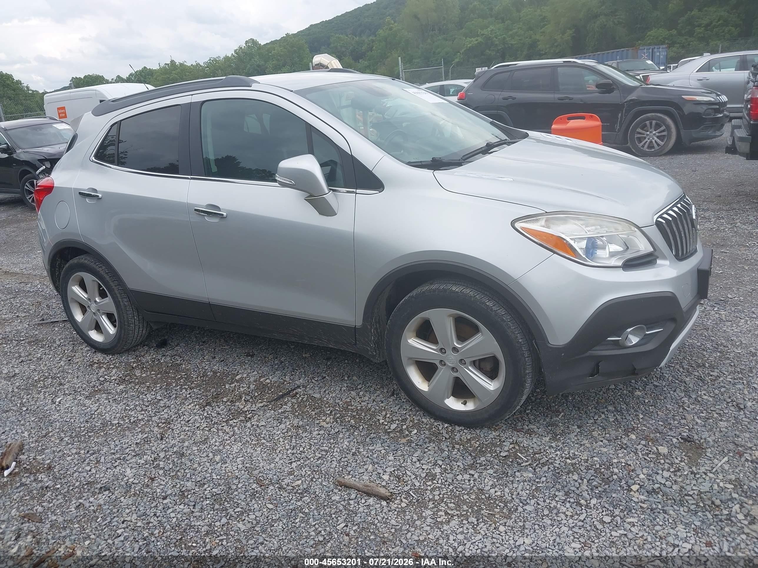 2015 Buick Encore Convenience Silver vin: KL4CJFSB9FB131348