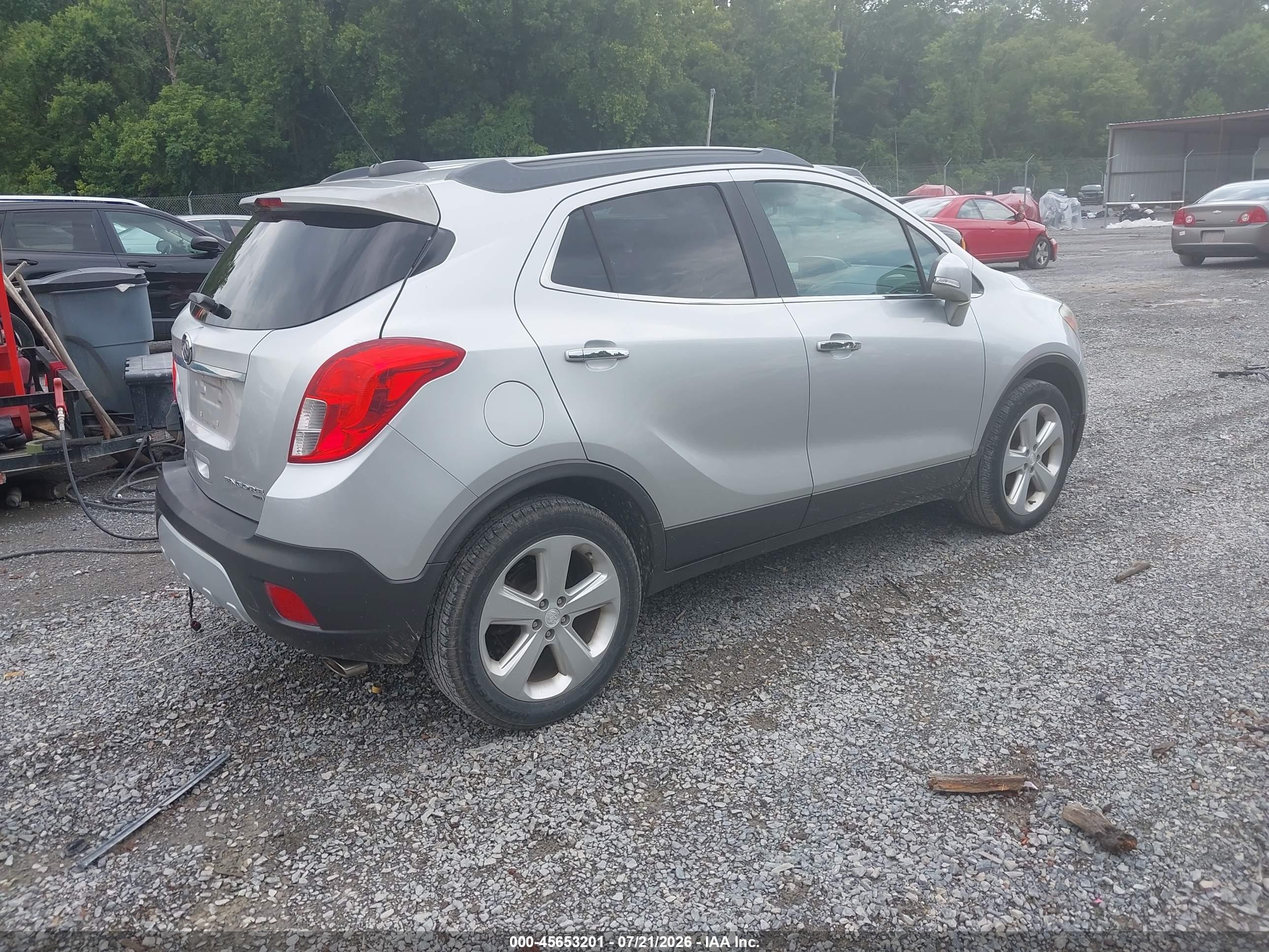 2015 Buick Encore Convenience Silver vin: KL4CJFSB9FB131348