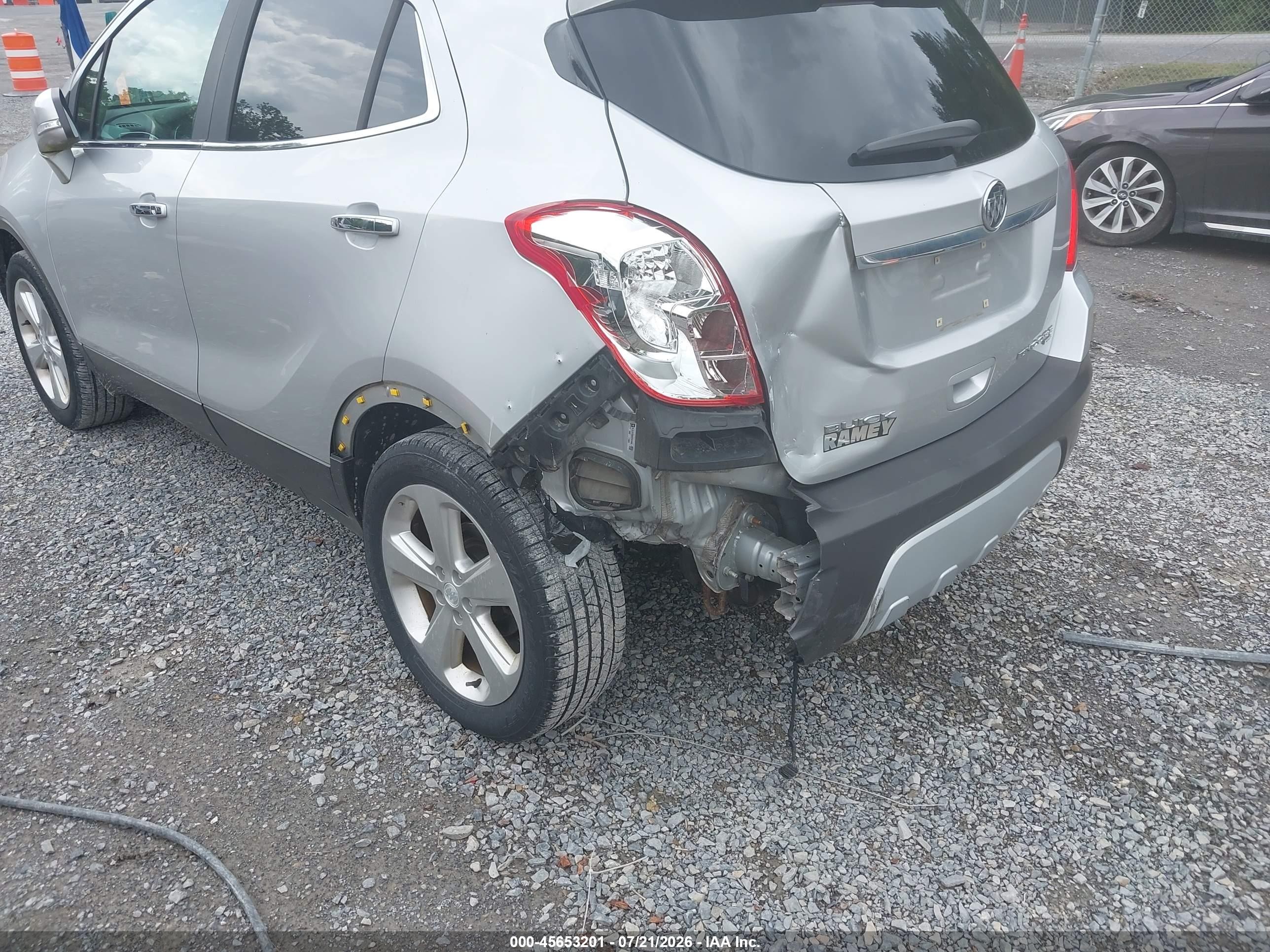 2015 Buick Encore Convenience Silver vin: KL4CJFSB9FB131348
