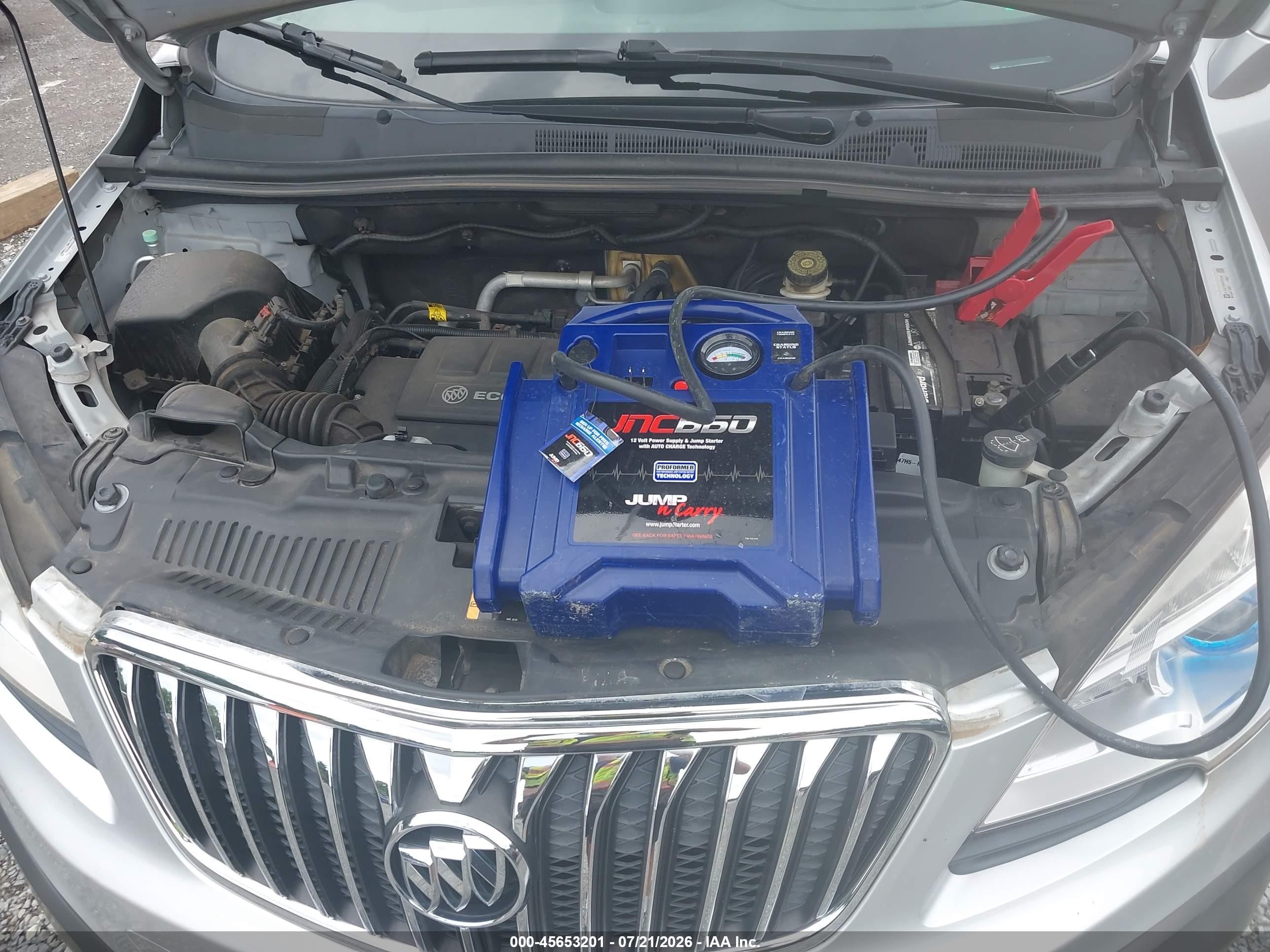 2015 Buick Encore Convenience Silver vin: KL4CJFSB9FB131348