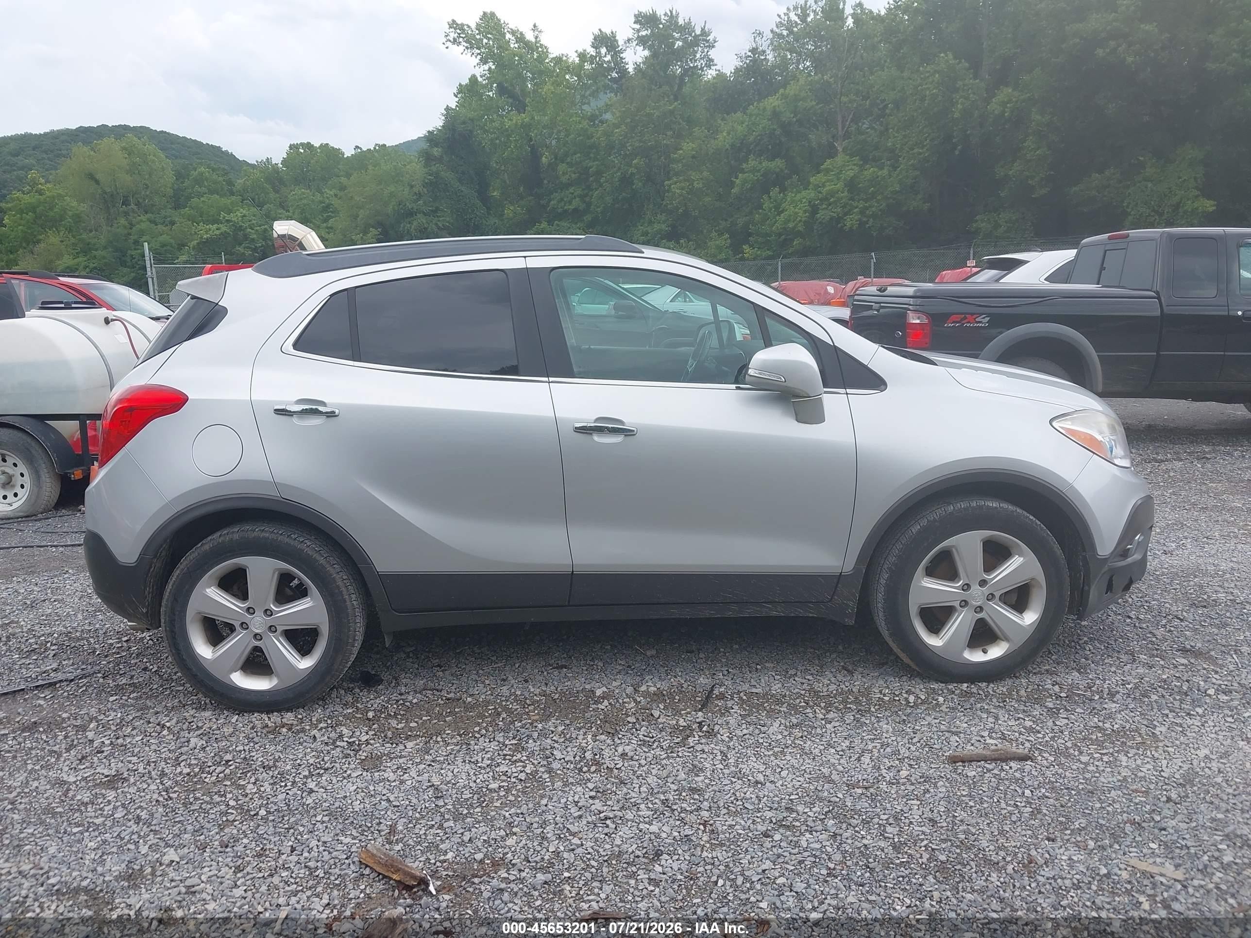 2015 Buick Encore Convenience Silver vin: KL4CJFSB9FB131348