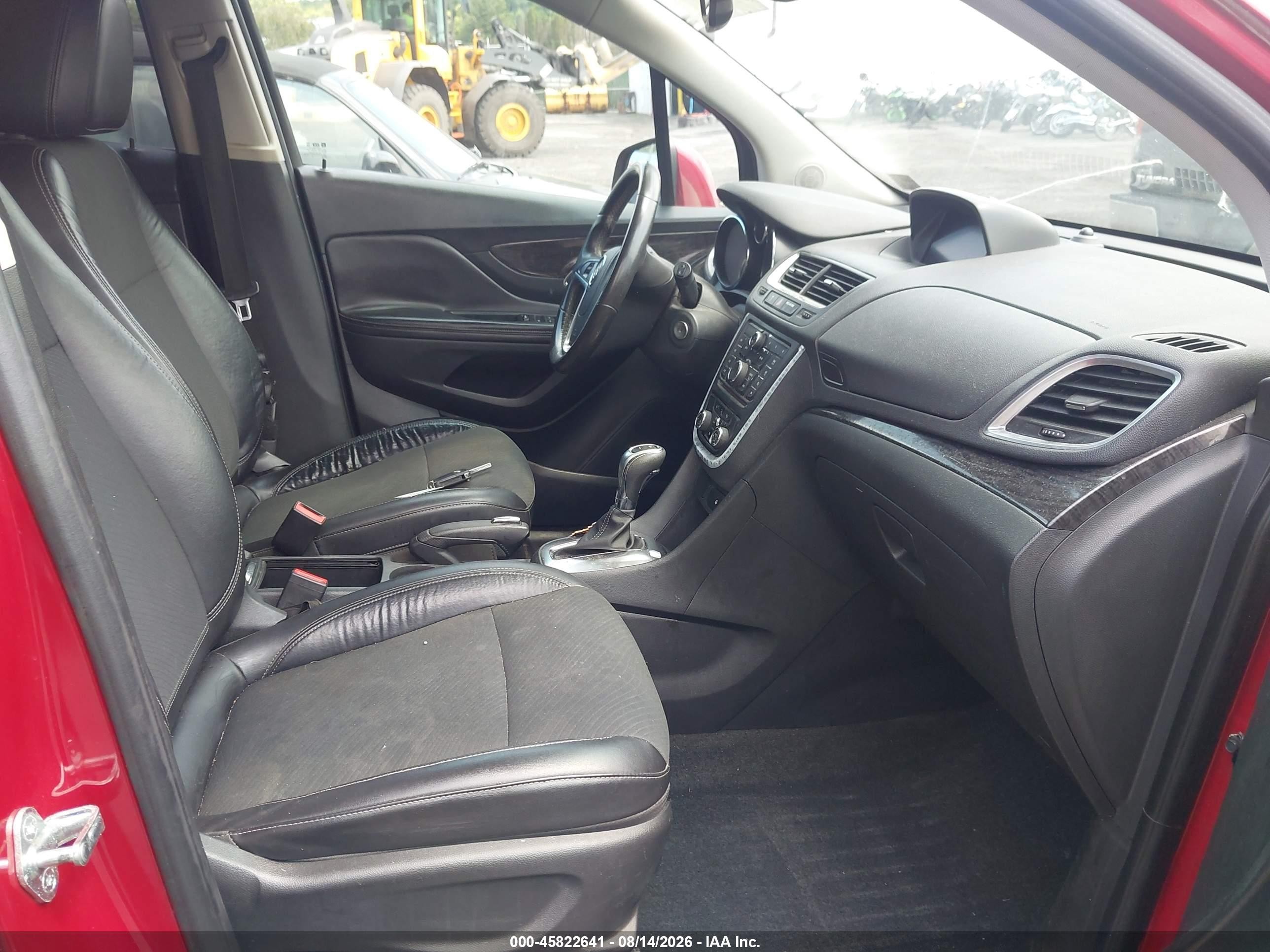 2014 Buick Encore Convenience Красный vin: KL4CJFSBXEB733402