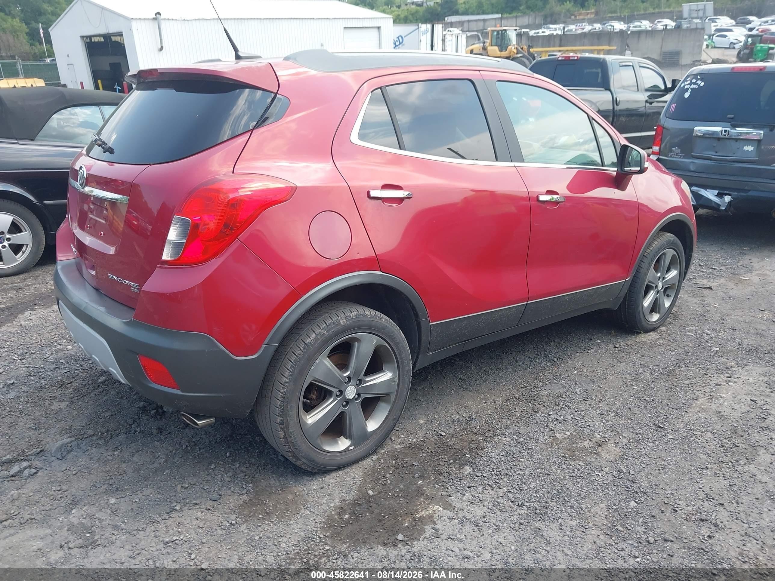 2014 Buick Encore Convenience Красный vin: KL4CJFSBXEB733402