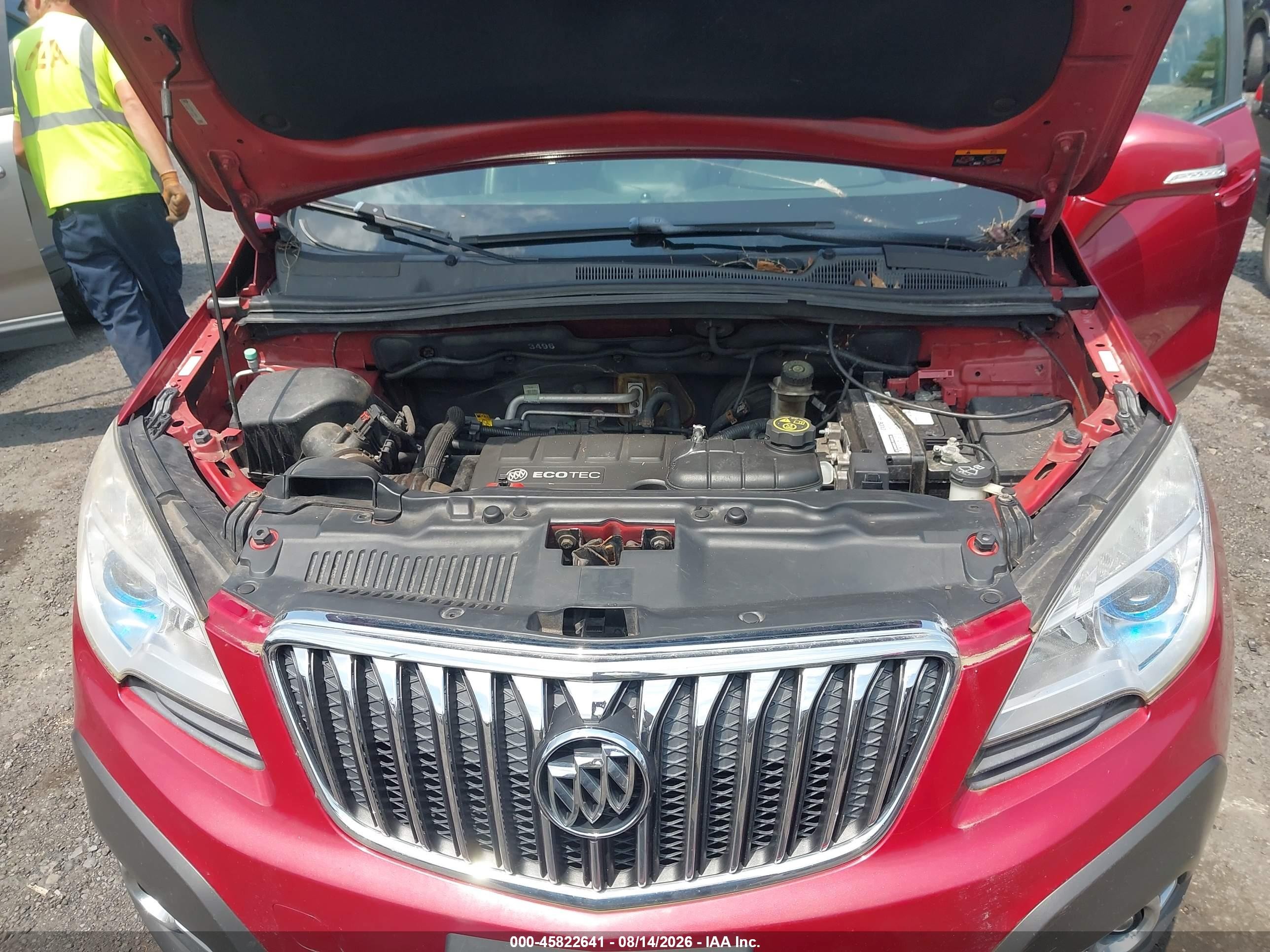 2014 Buick Encore Convenience Красный vin: KL4CJFSBXEB733402