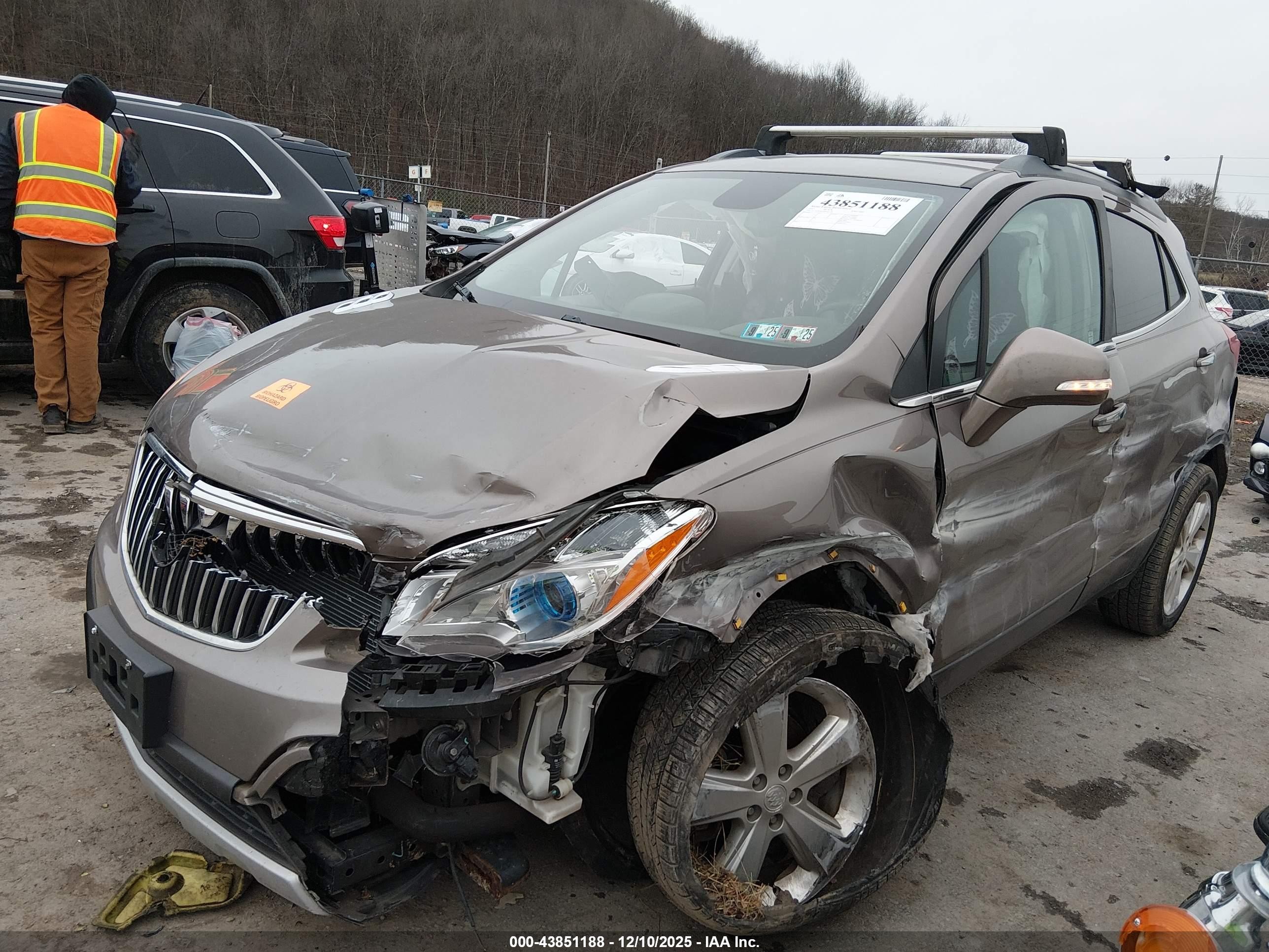 2015 Buick Encore Convenience Коричневый vin: KL4CJFSBXFB164228