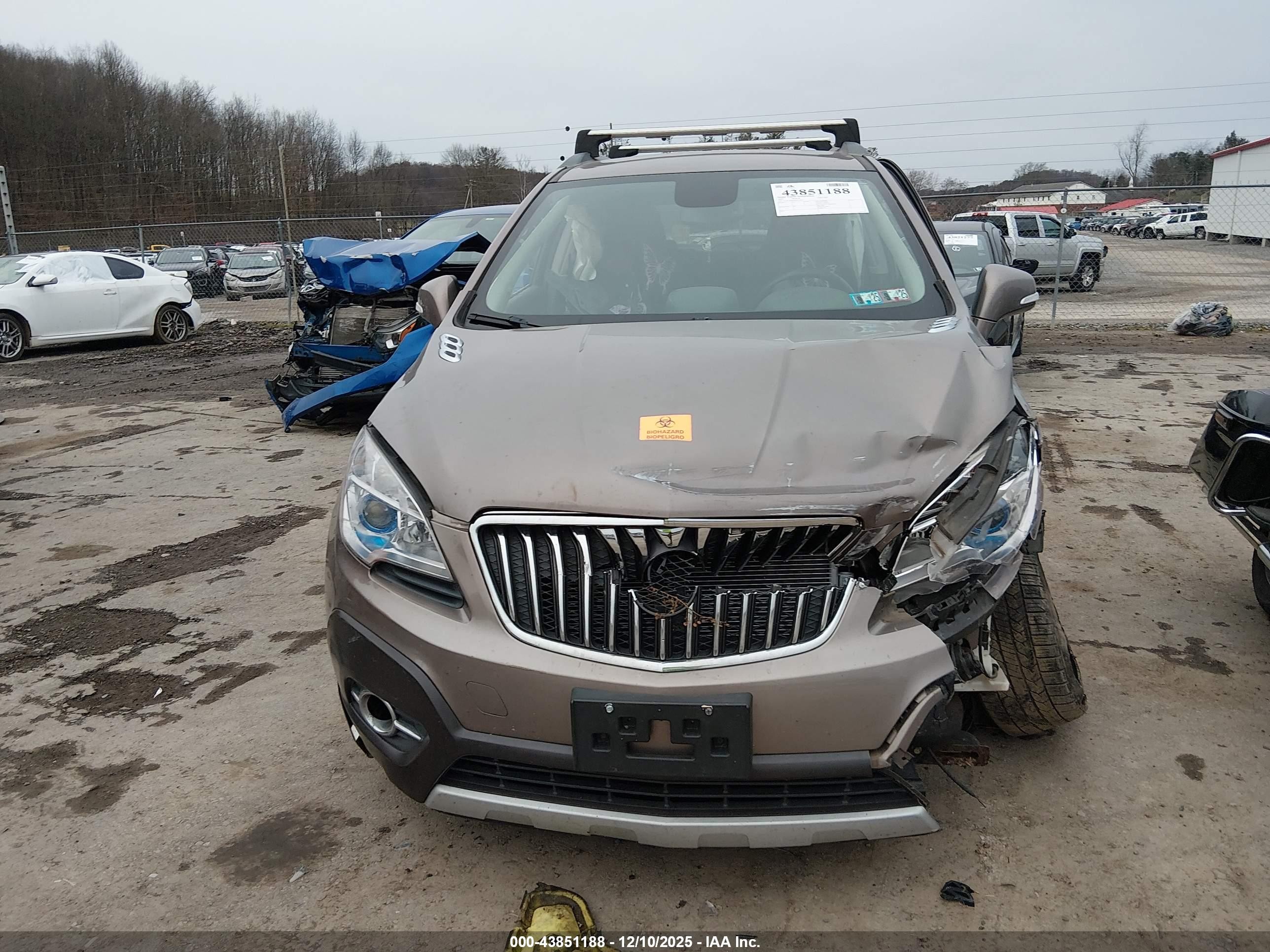 2015 Buick Encore Convenience Коричневый vin: KL4CJFSBXFB164228