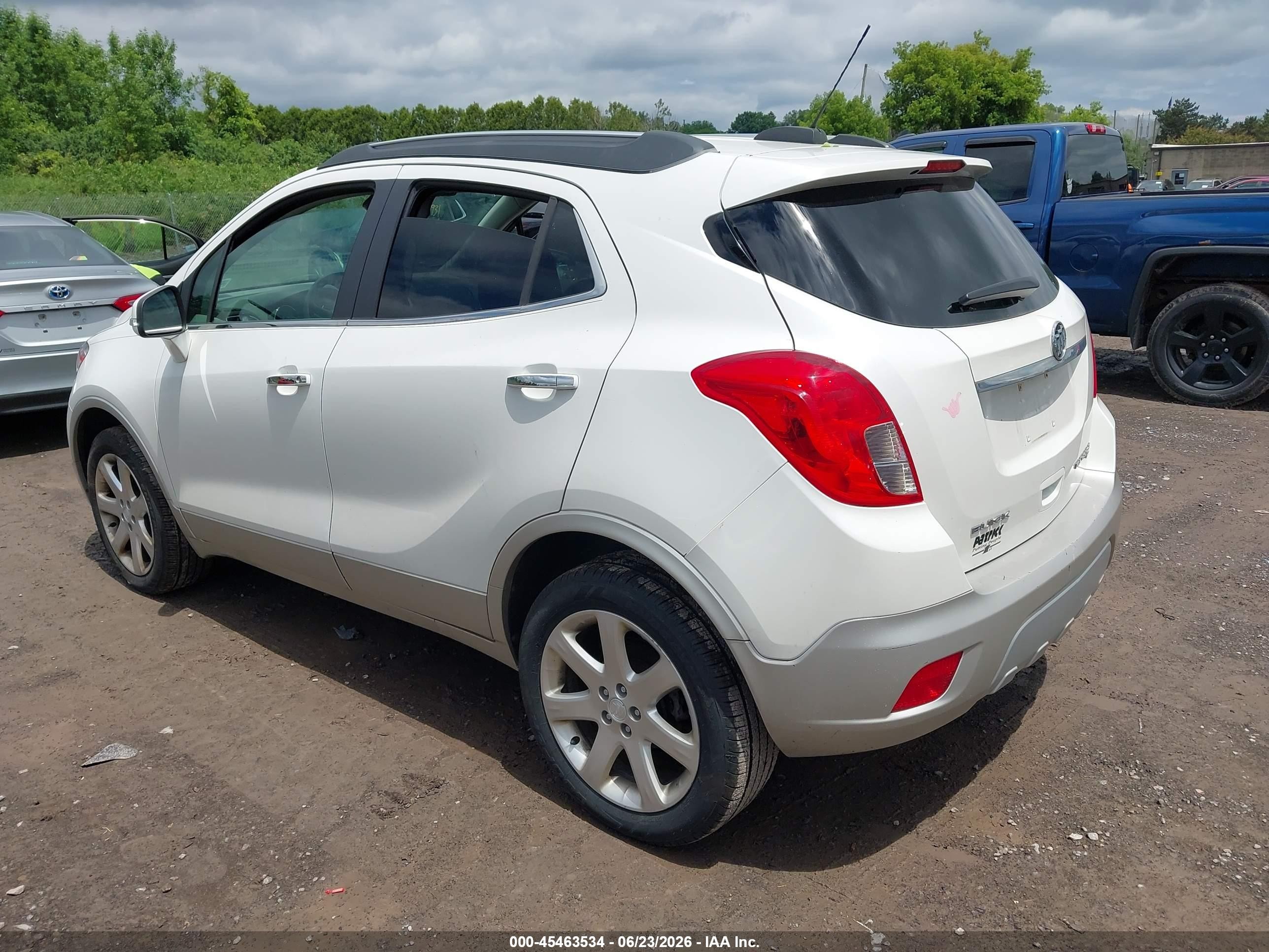 2015 Buick Encore Convenience White vin: KL4CJFSBXFB194412