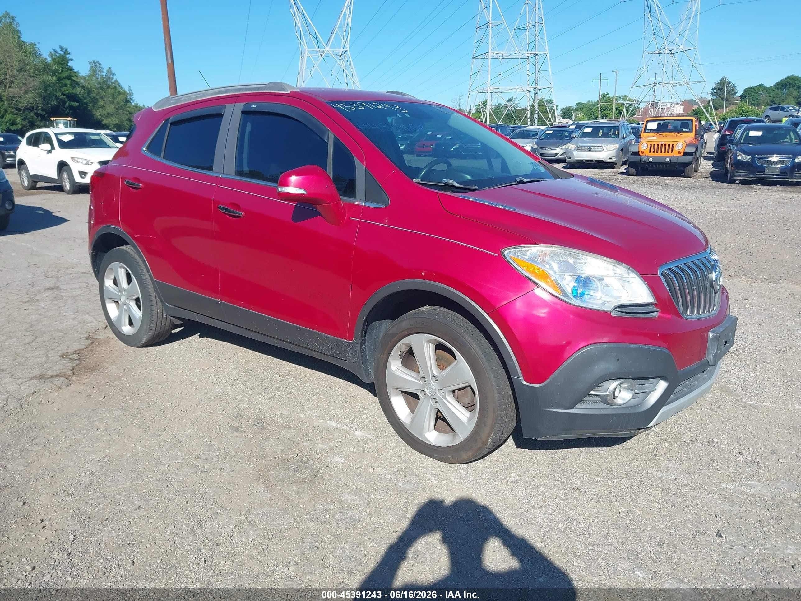 2015 Buick Encore Convenience Red vin: KL4CJFSBXFB212889
