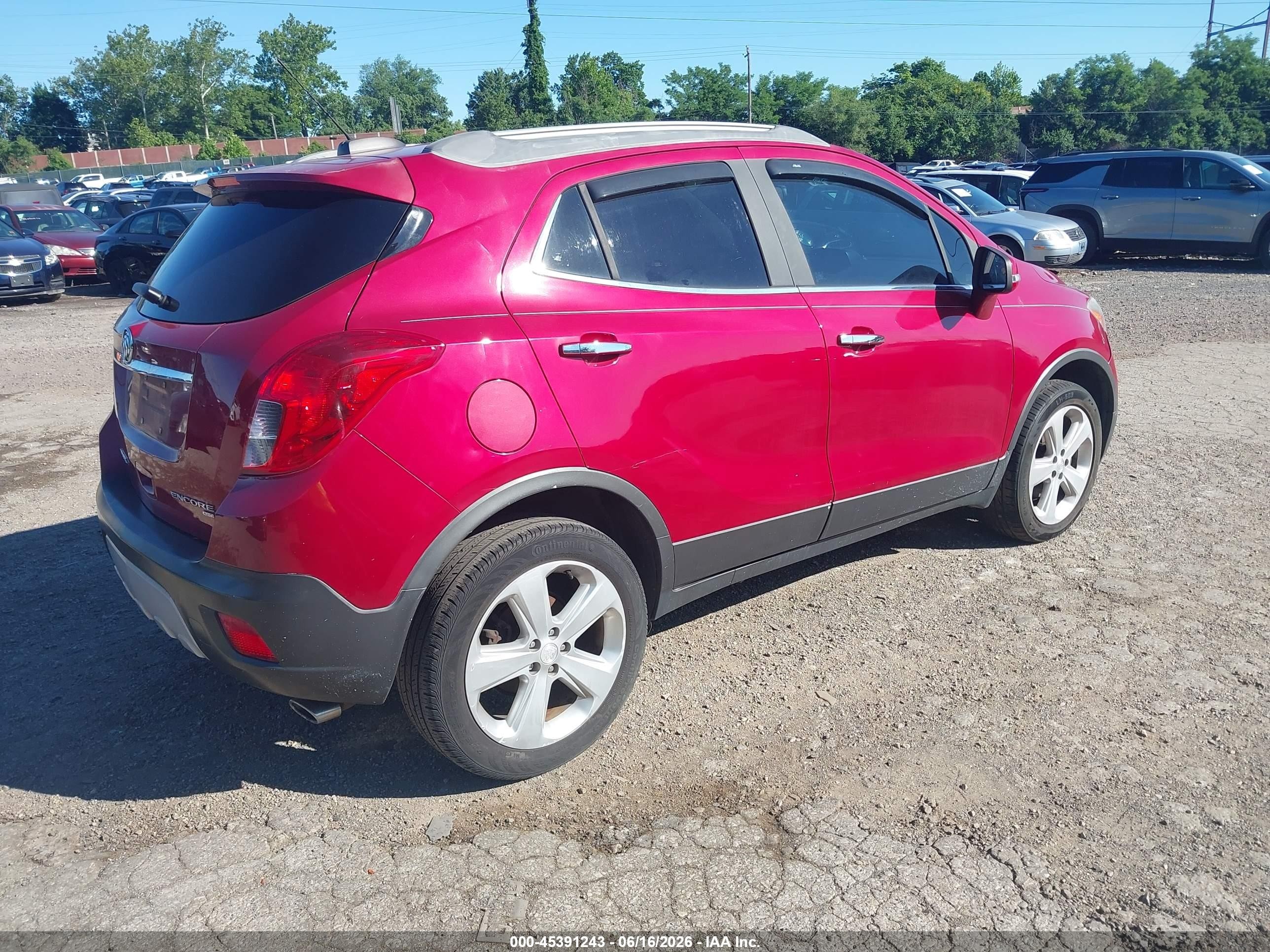 2015 Buick Encore Convenience Red vin: KL4CJFSBXFB212889