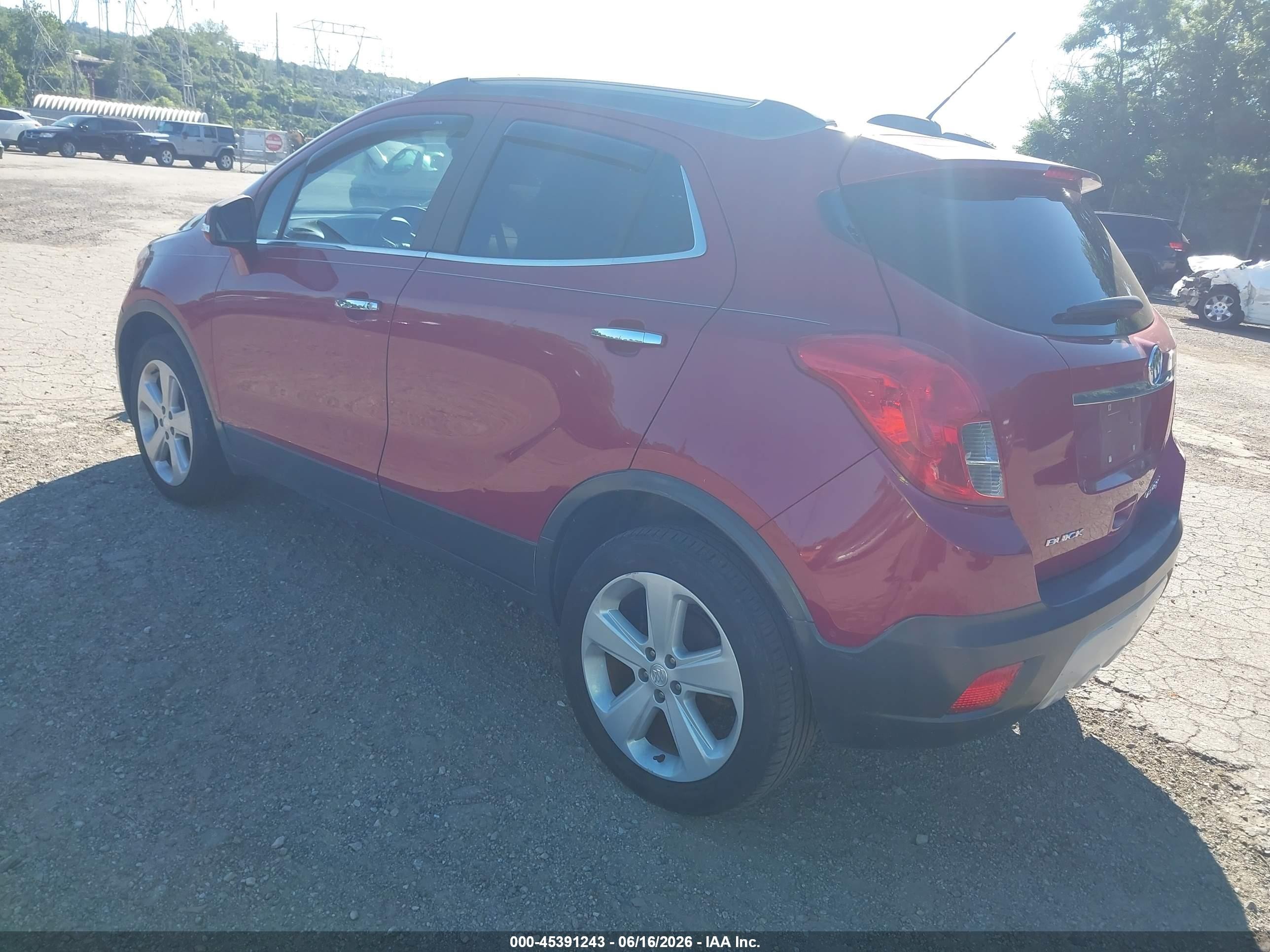 2015 Buick Encore Convenience Red vin: KL4CJFSBXFB212889