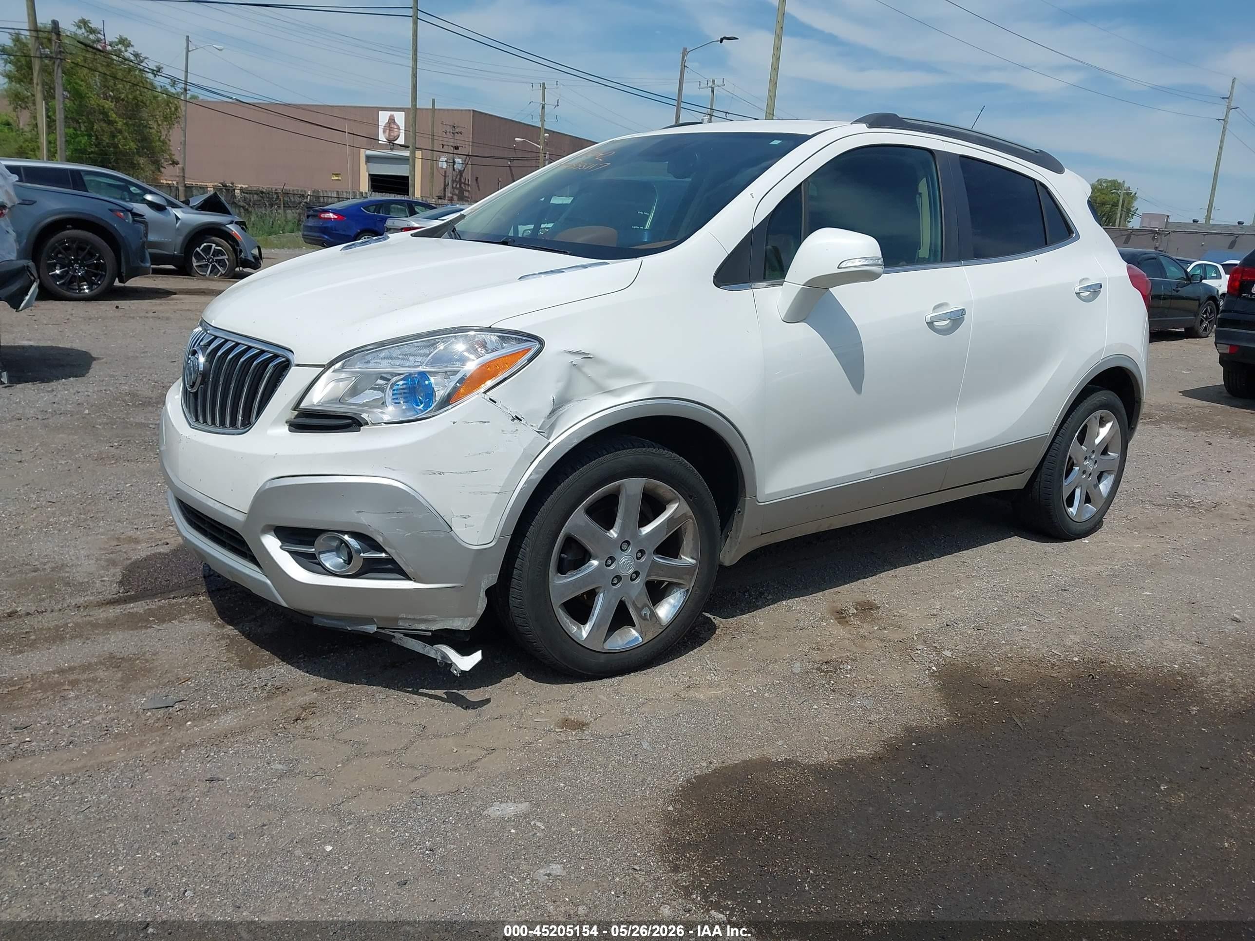 2014 Buick Encore Leather White vin: KL4CJGSB0EB555117