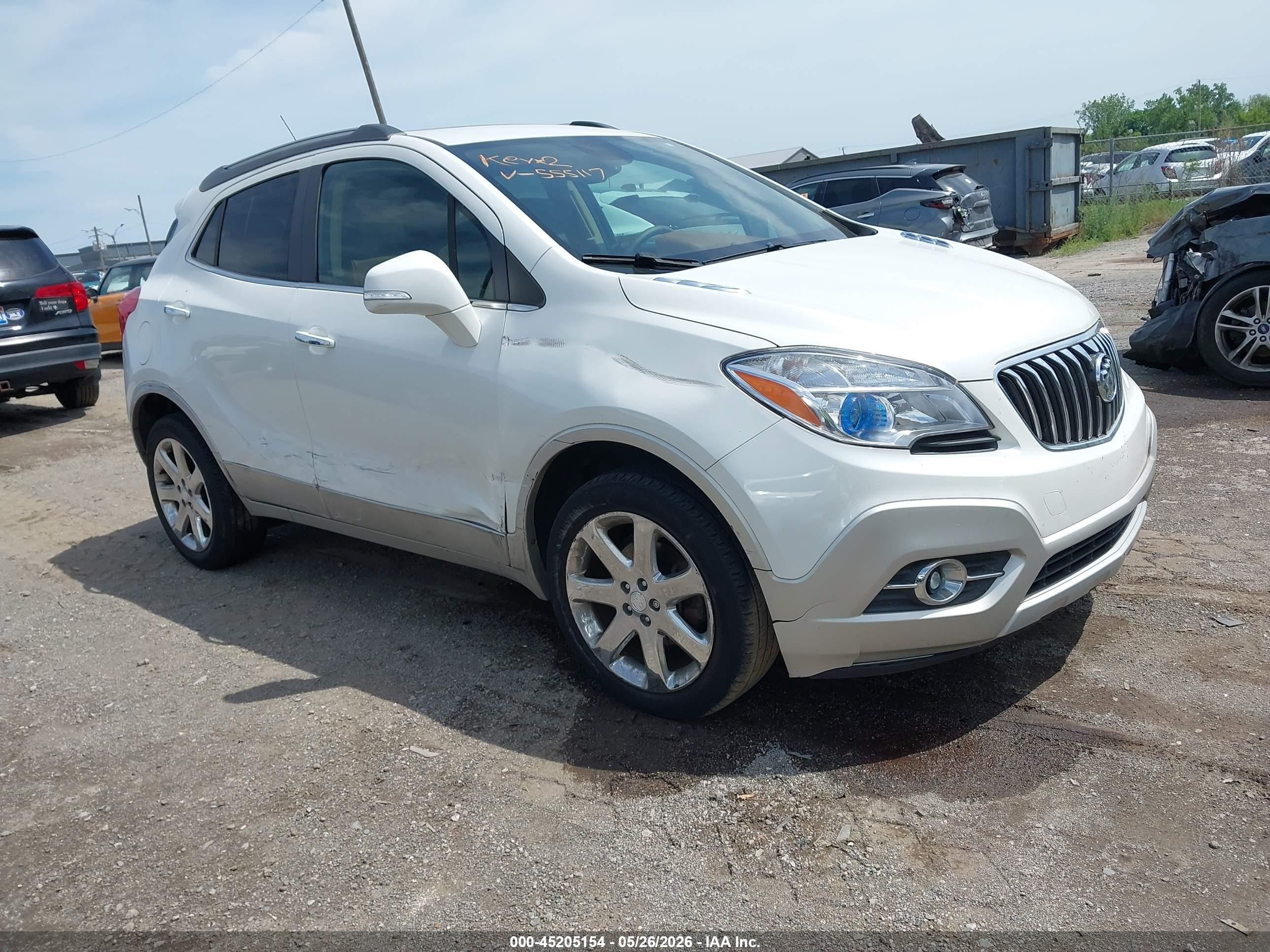 2014 Buick Encore Leather White vin: KL4CJGSB0EB555117