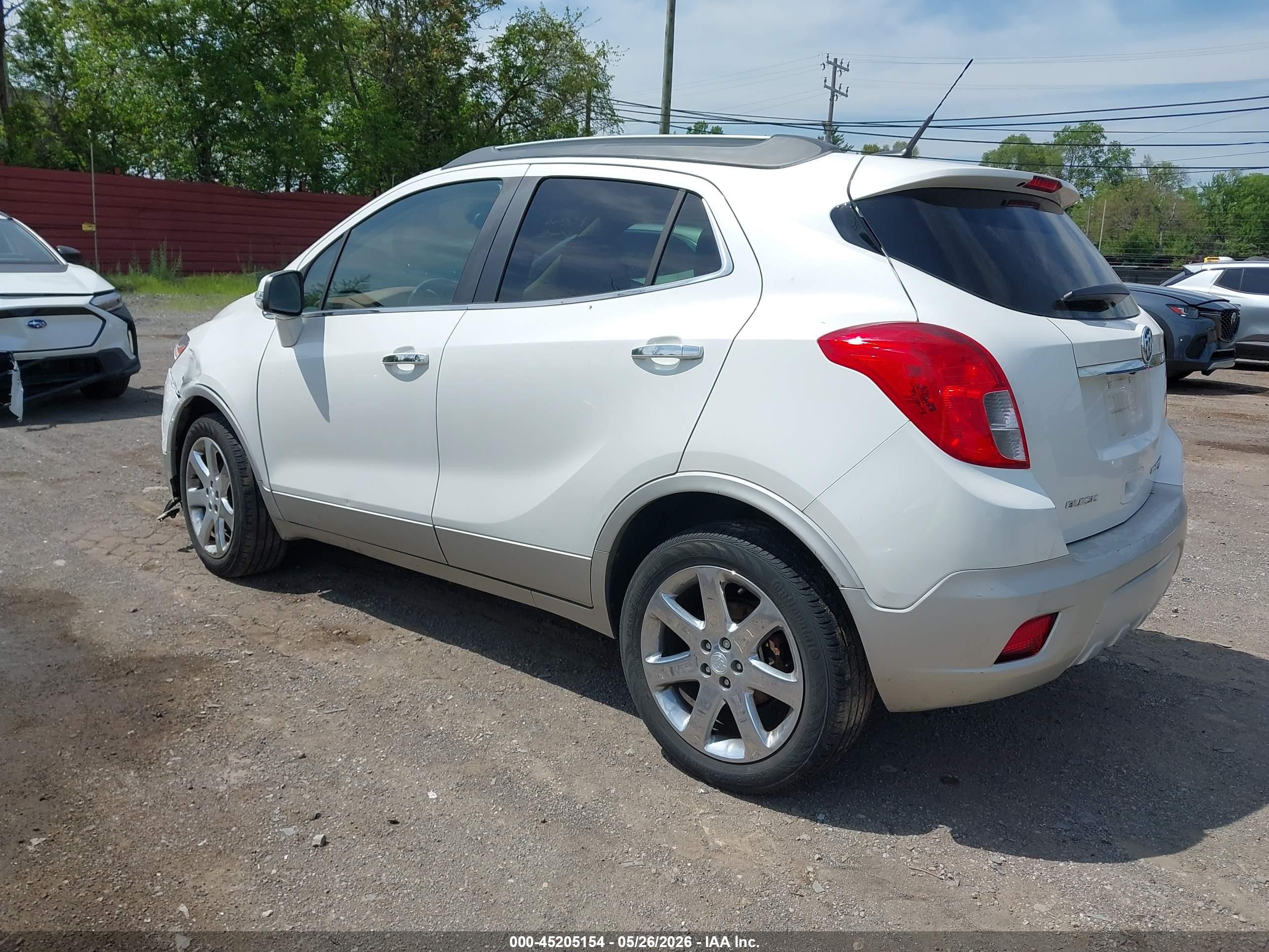 2014 Buick Encore Leather White vin: KL4CJGSB0EB555117
