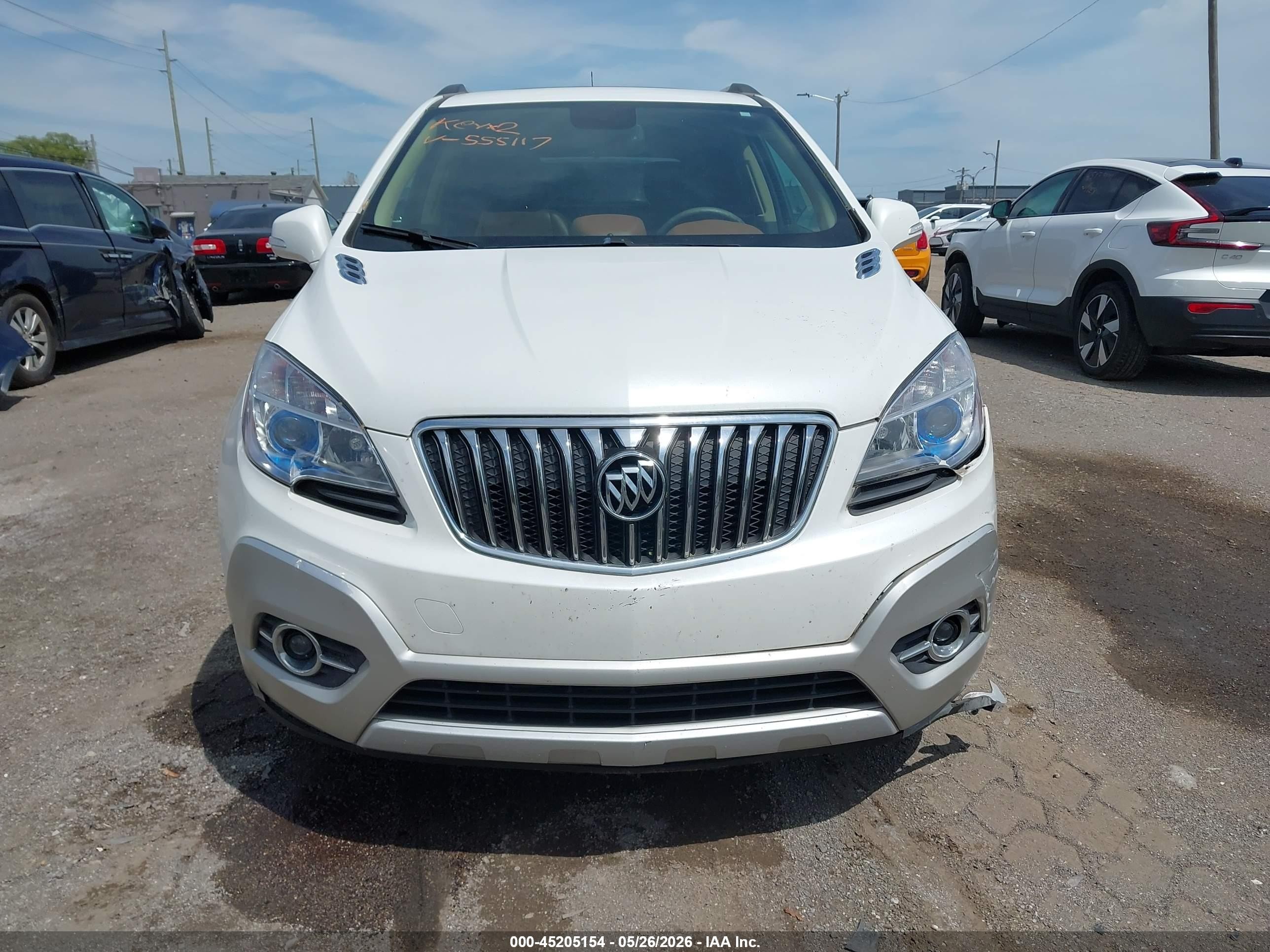 2014 Buick Encore Leather White vin: KL4CJGSB0EB555117