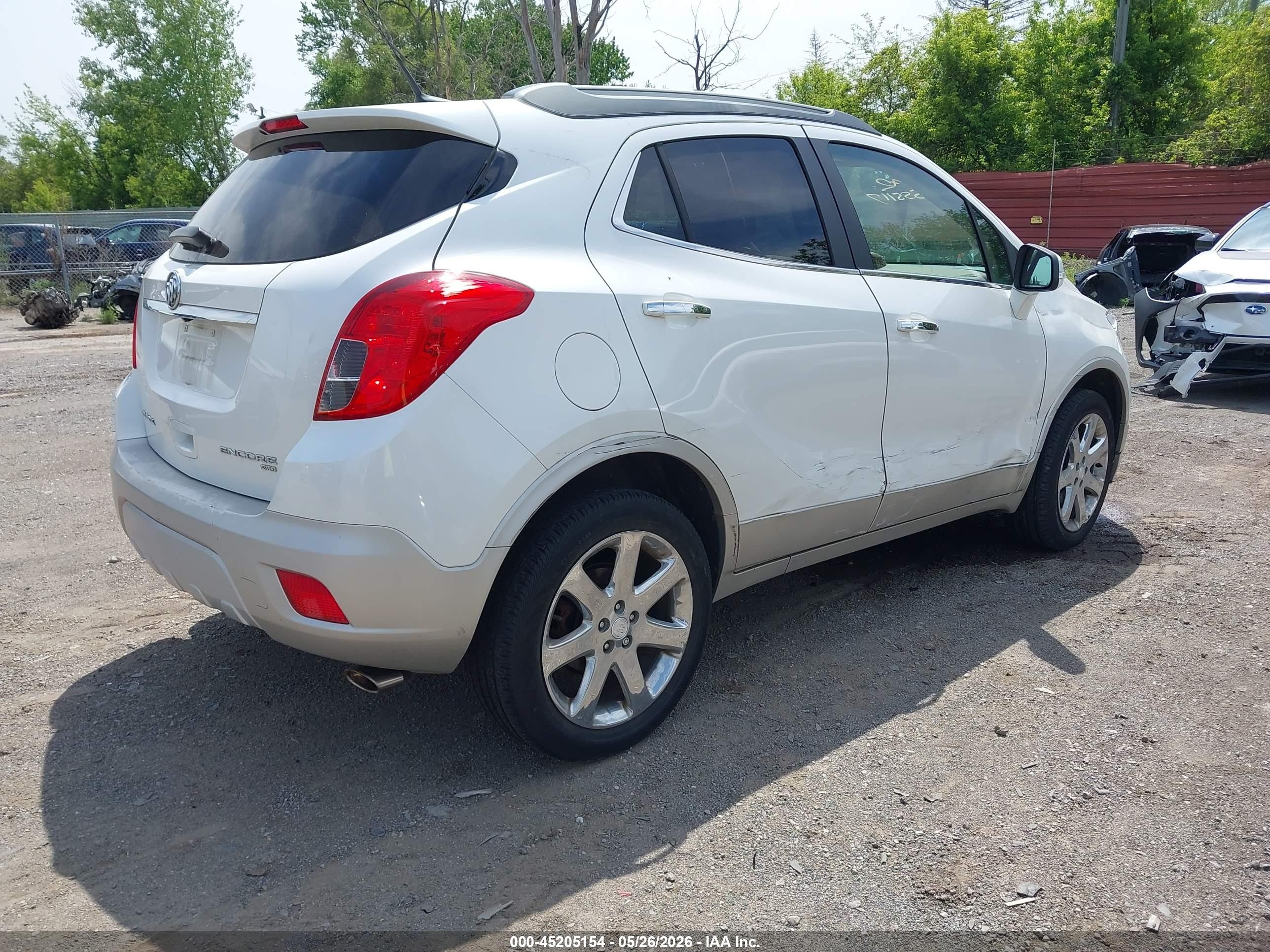 2014 Buick Encore Leather White vin: KL4CJGSB0EB555117