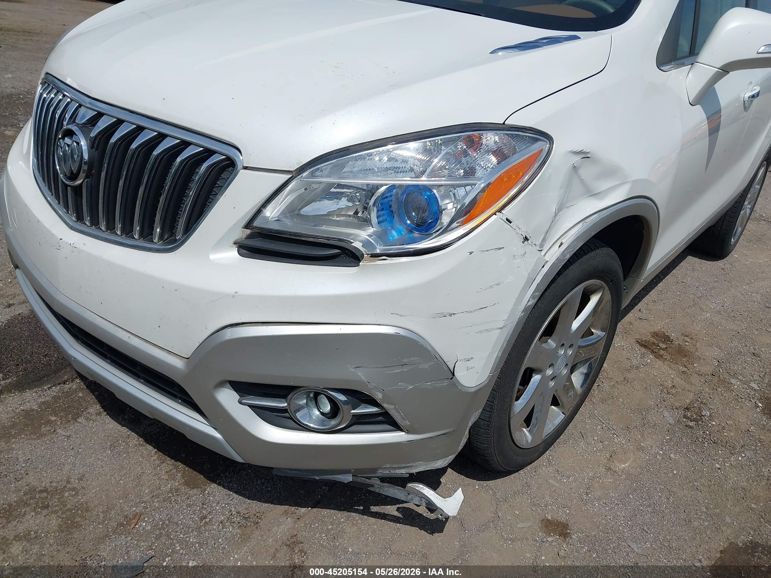 2014 Buick Encore Leather White vin: KL4CJGSB0EB555117