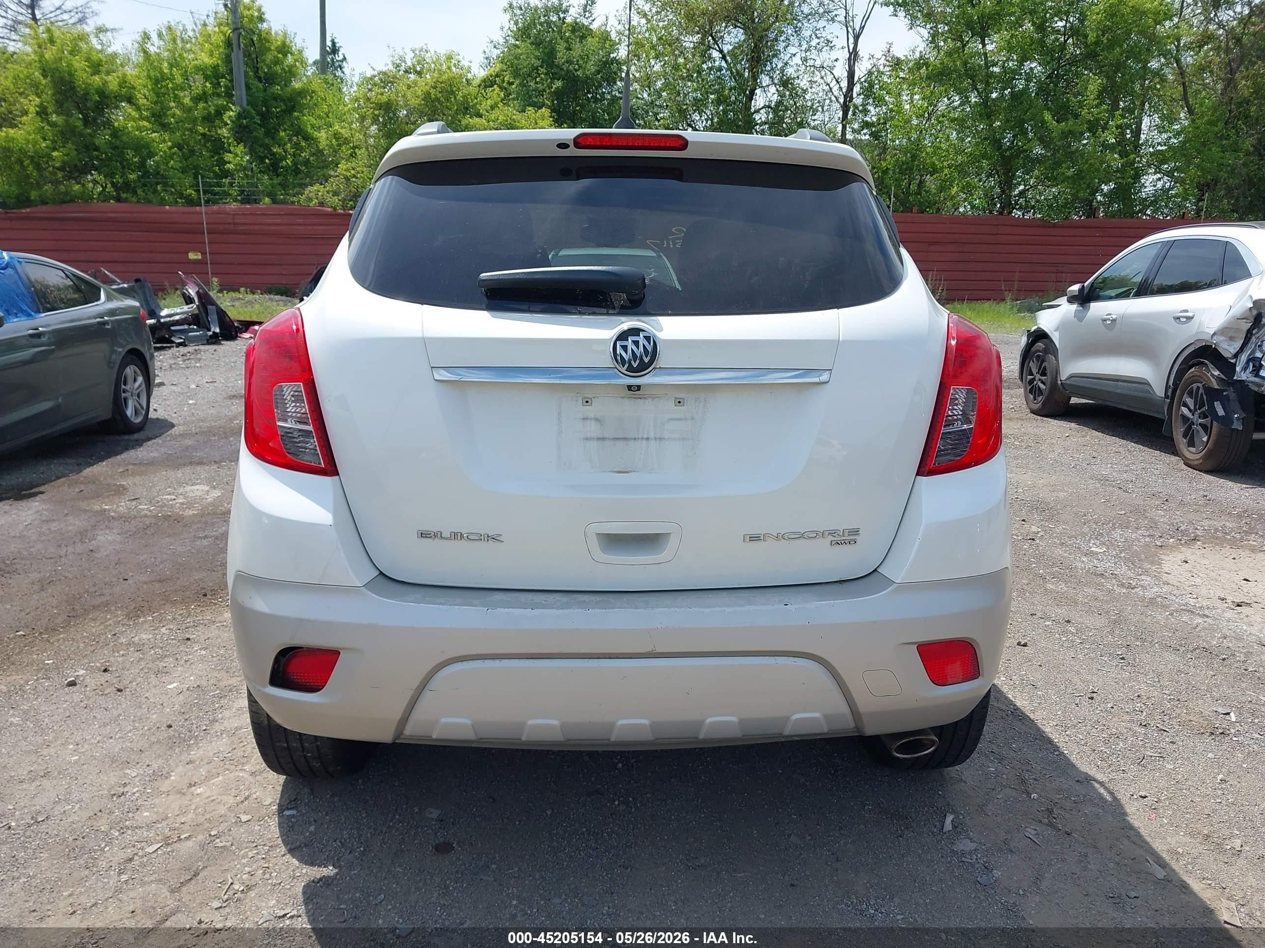 2014 Buick Encore Leather White vin: KL4CJGSB0EB555117