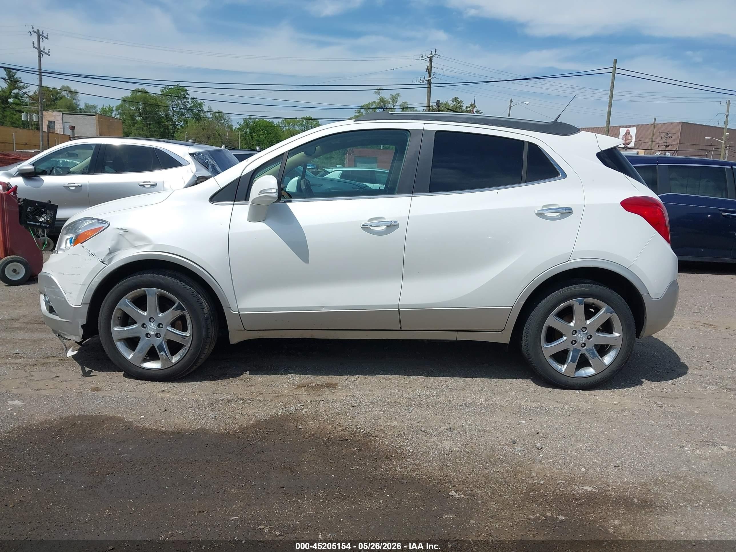 2014 Buick Encore Leather White vin: KL4CJGSB0EB555117