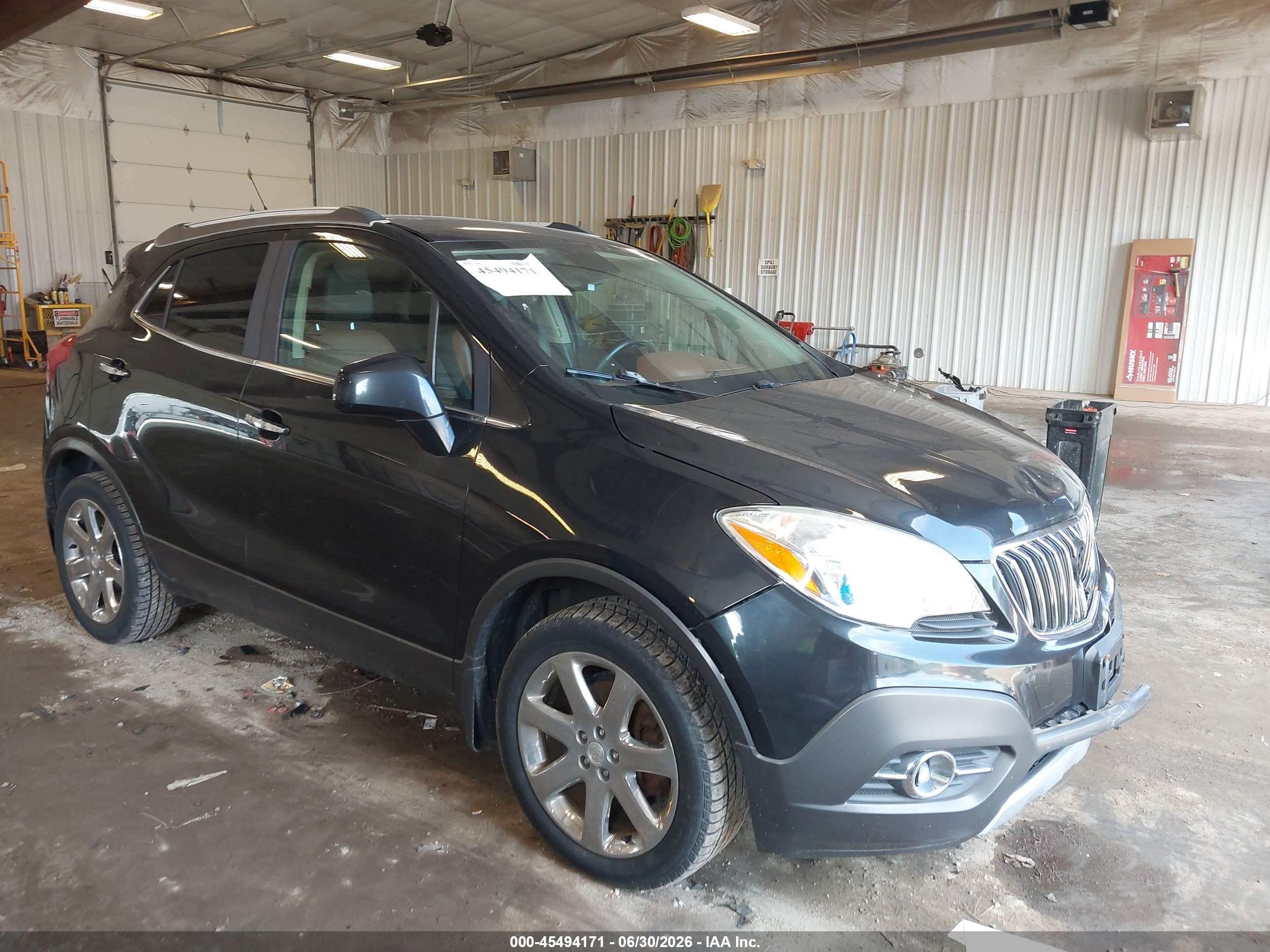 2013 Buick Encore Leather Черный vin: KL4CJGSB1DB173645