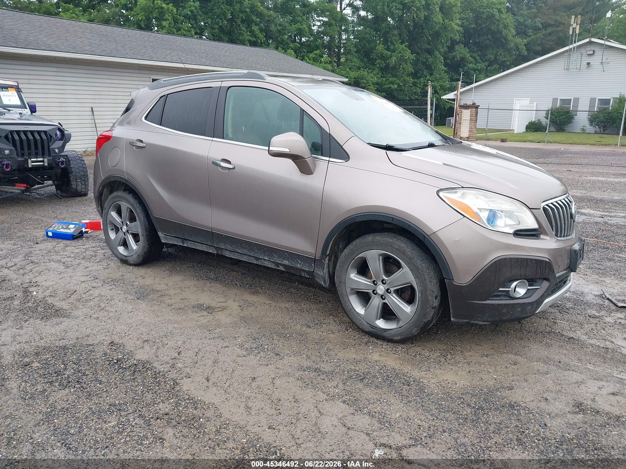 2014 Buick Encore Leather Brown vin: KL4CJGSB1EB785958