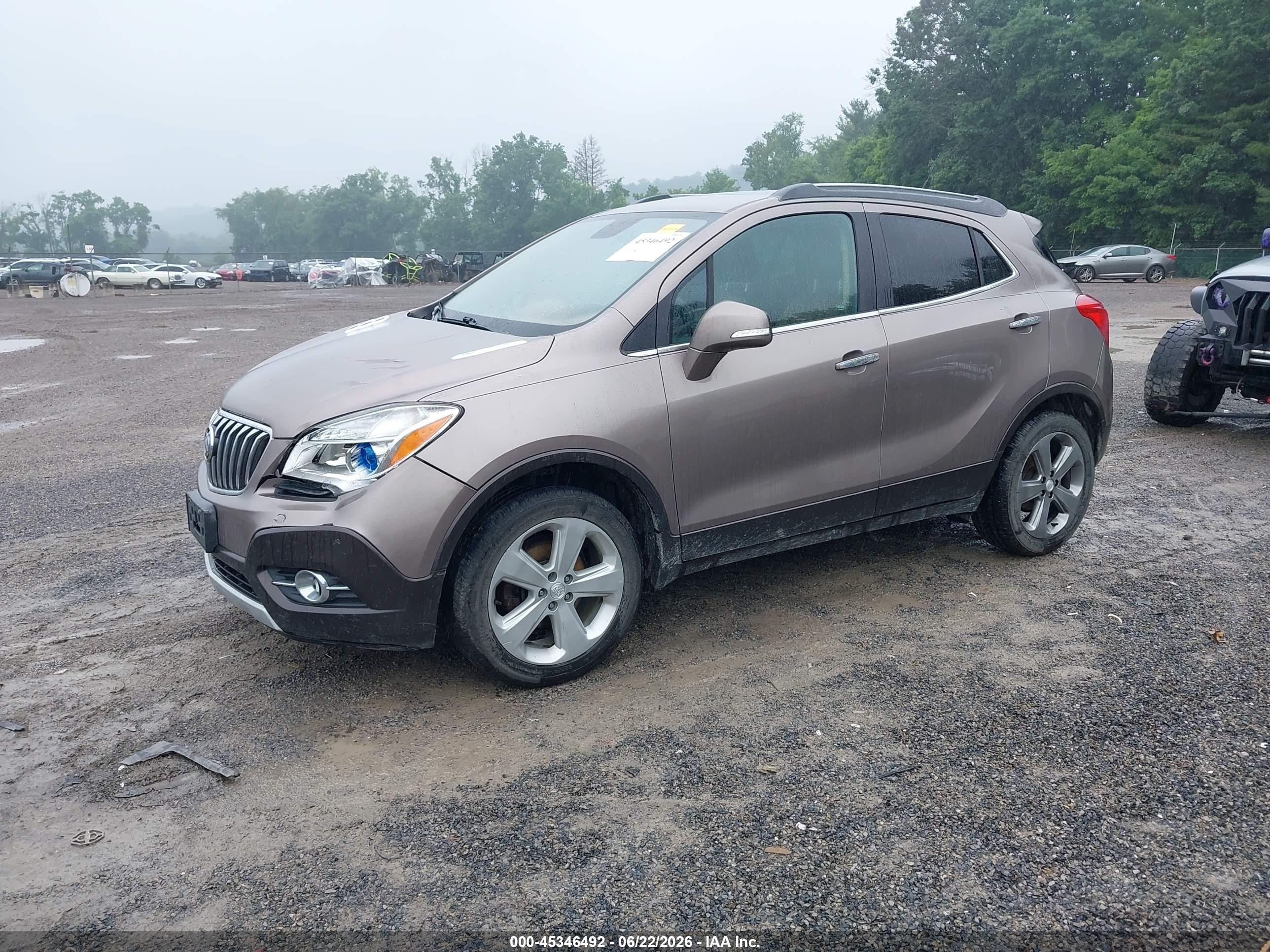 2014 Buick Encore Leather Brown vin: KL4CJGSB1EB785958