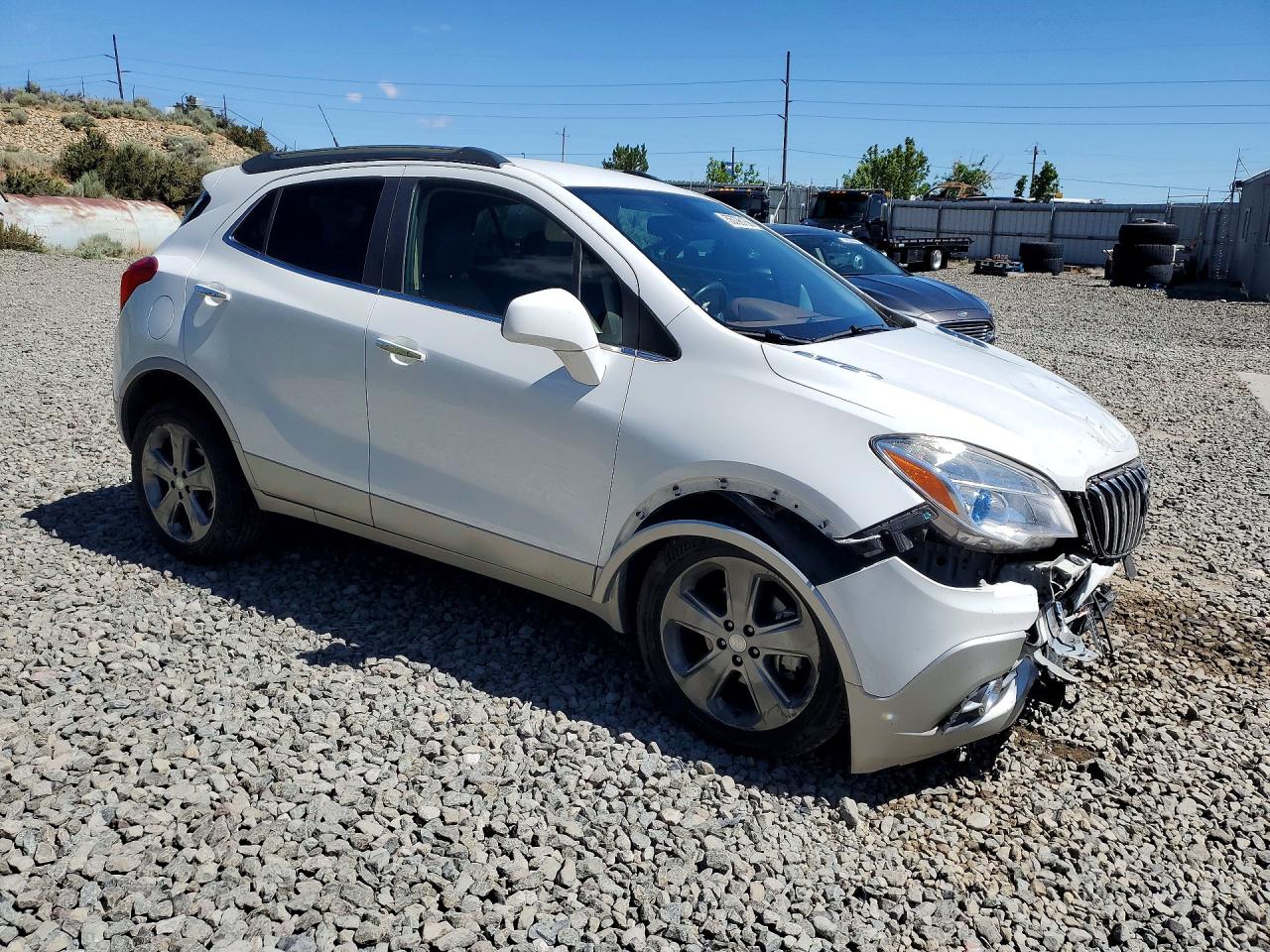 2013 Buick Encore White vin: KL4CJGSB2DB112109